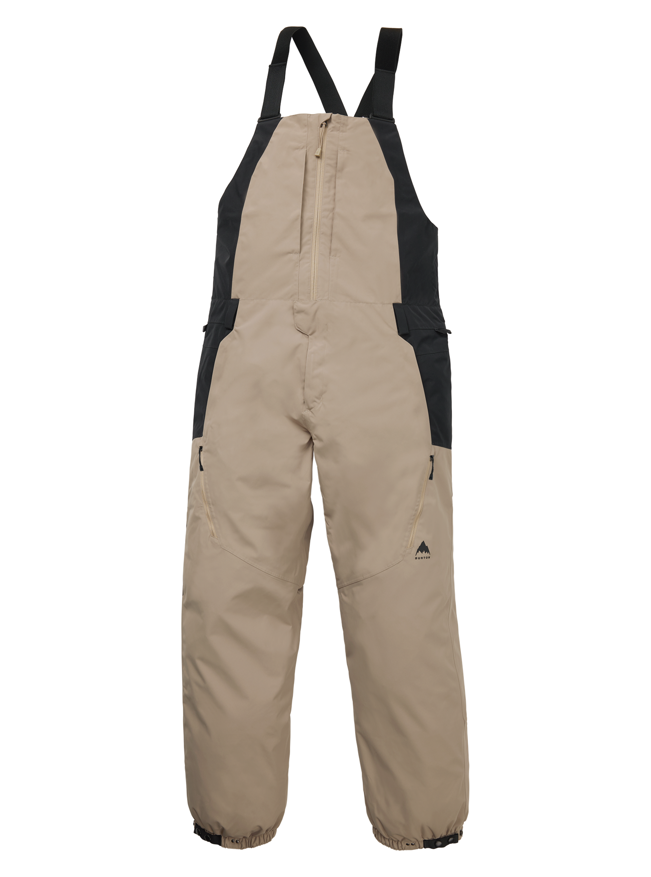 Product image of Men's Burton Reserve 2L Relaxed Bib Pants[Variant:Summit Taupe / True Black]