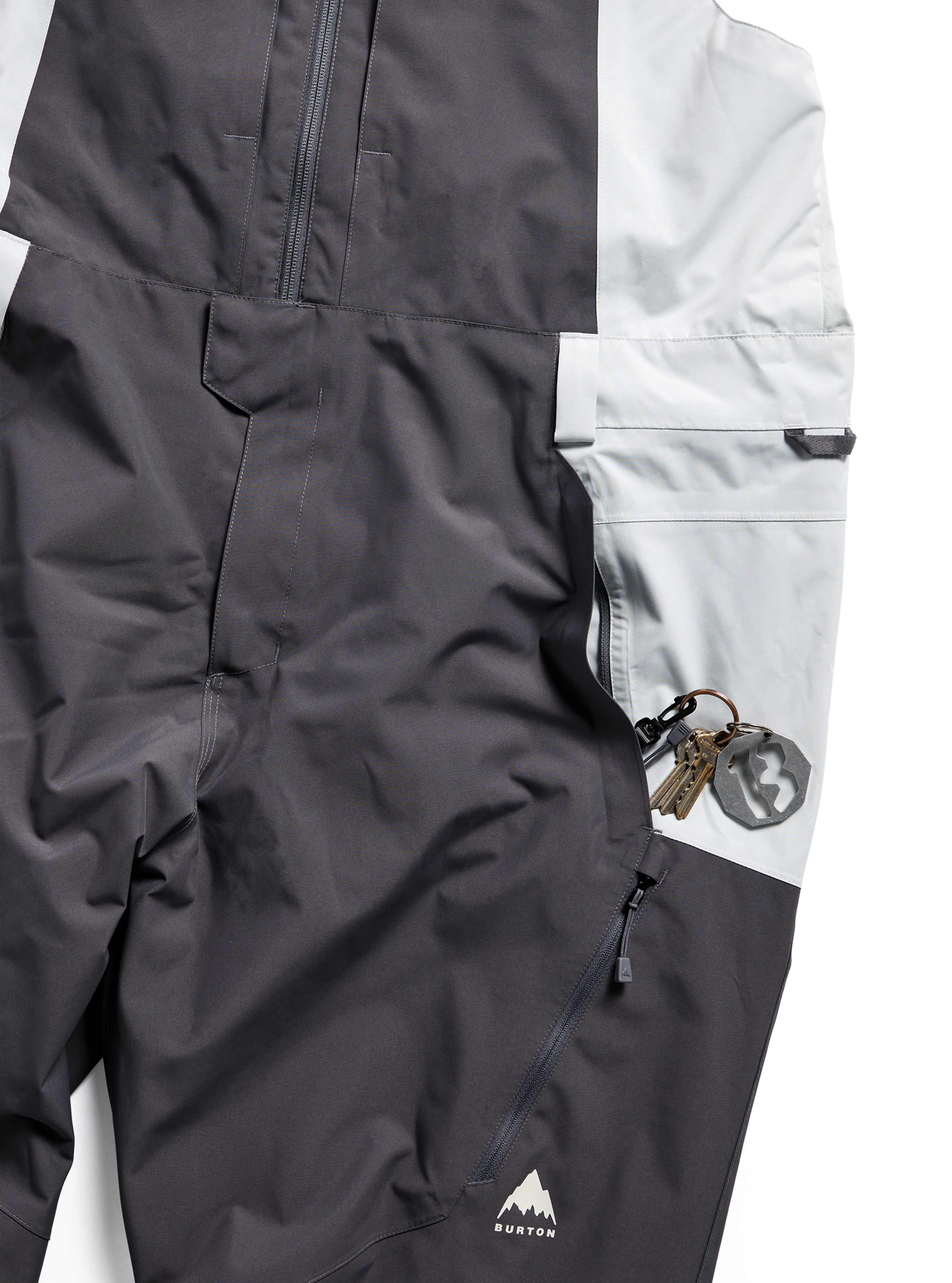 Men's Burton Reserve 2L Relaxed Bib Pants, True Black / Regular / XS