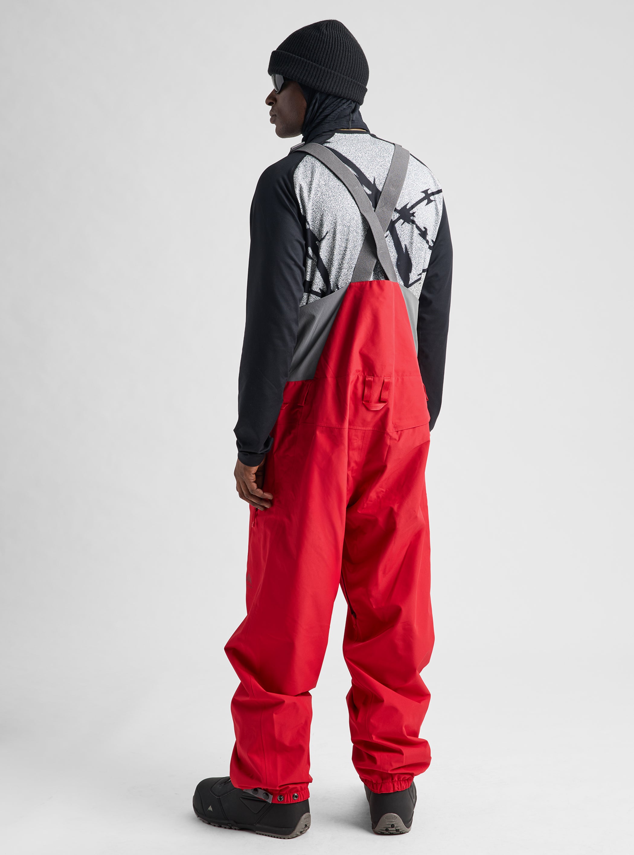 Product image of Men's Burton Reserve 2L Relaxed Bib Pants[Variant:Geranium Red]