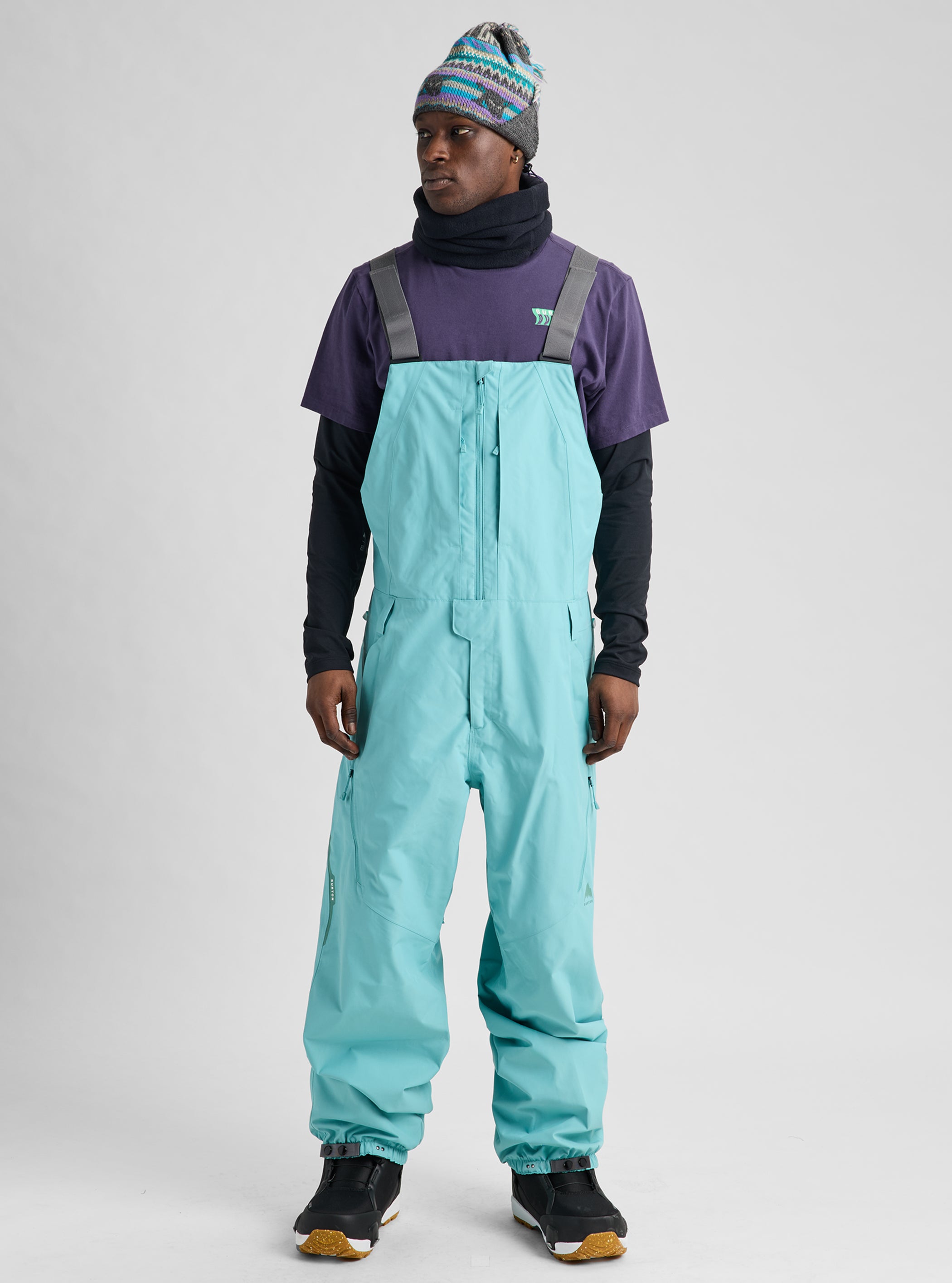 Product image of Men's Burton Reserve 2L Relaxed Bib Pants[Variant:Mineral Blue]