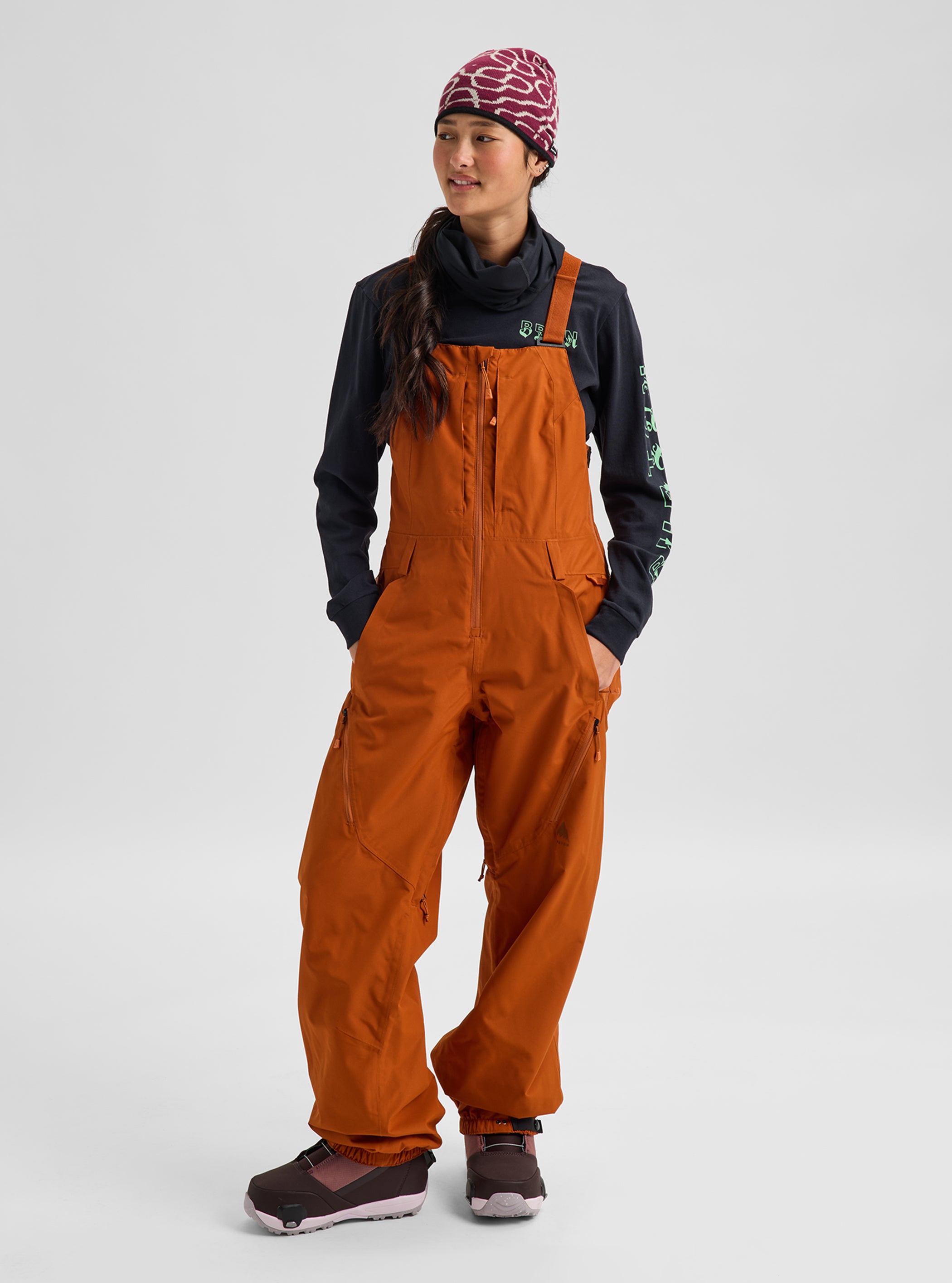 Product image of Women's Burton Reserve 2L Bib Pants[Variant:Spiced Chai]