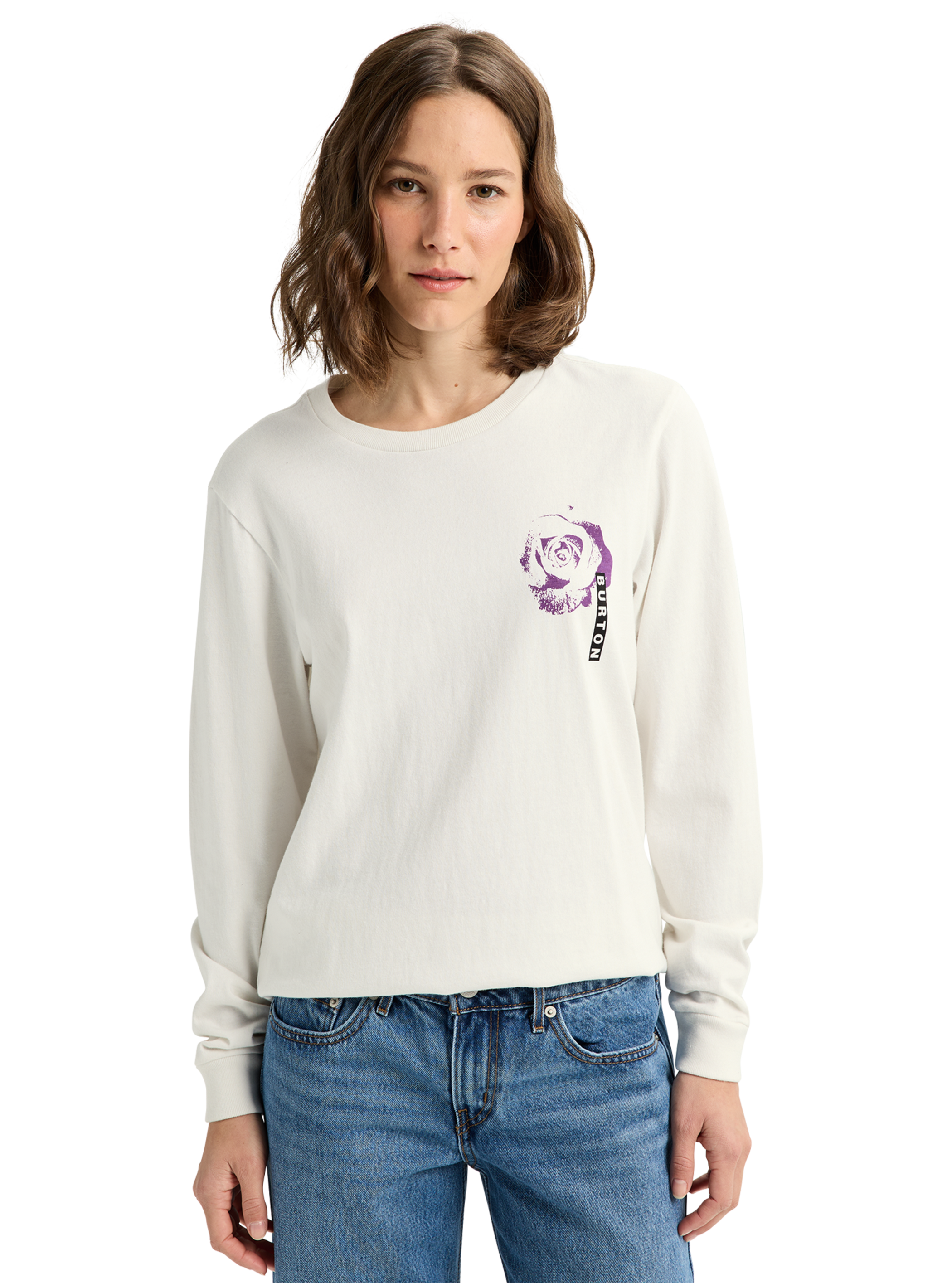 Product image of Burton Heavyweight PJ Artist Long Sleeve T-Shirt[Variant:Stout White]