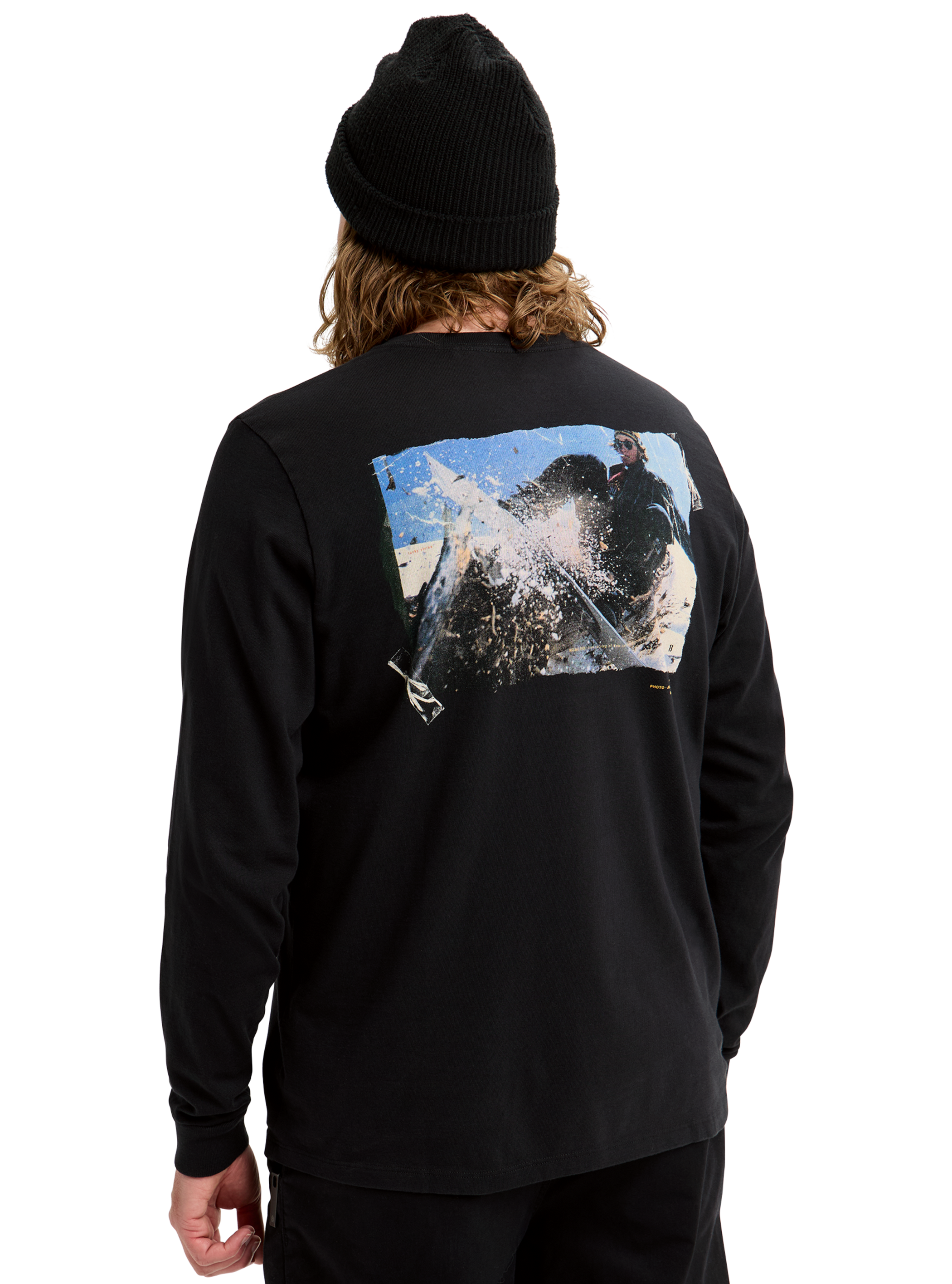 Product image of Burton Heavyweight Photo Long Sleeve T-Shirt[Variant:True Black]