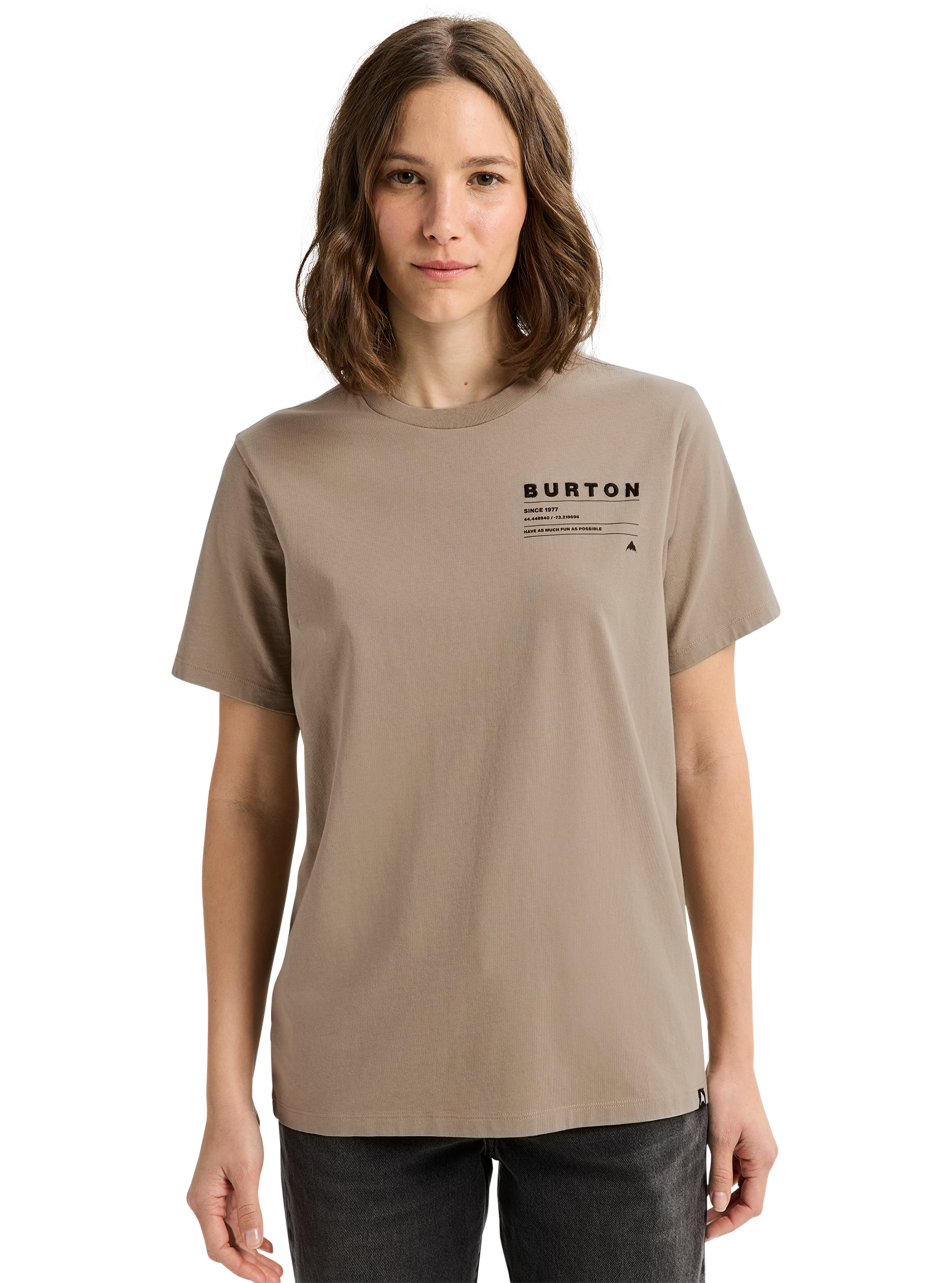 Product image of Burton Moretown Short Sleeve T-Shirt[Variant:Summit Taupe]