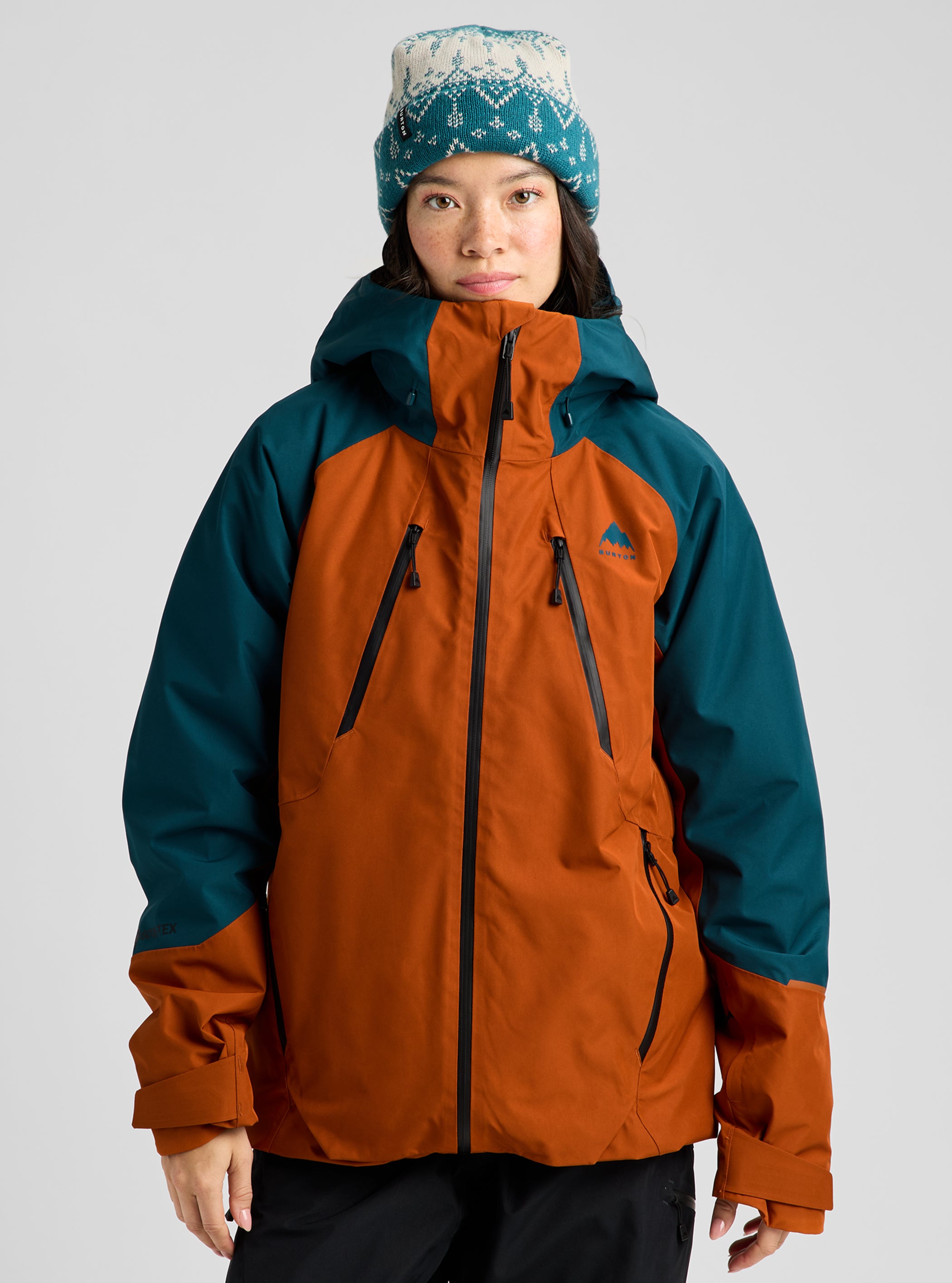 Product image of Women's Burton Reserve GORE-TEX 2L Insulated Jacket[Variant:Atlantic Teal / Spiced Chai]