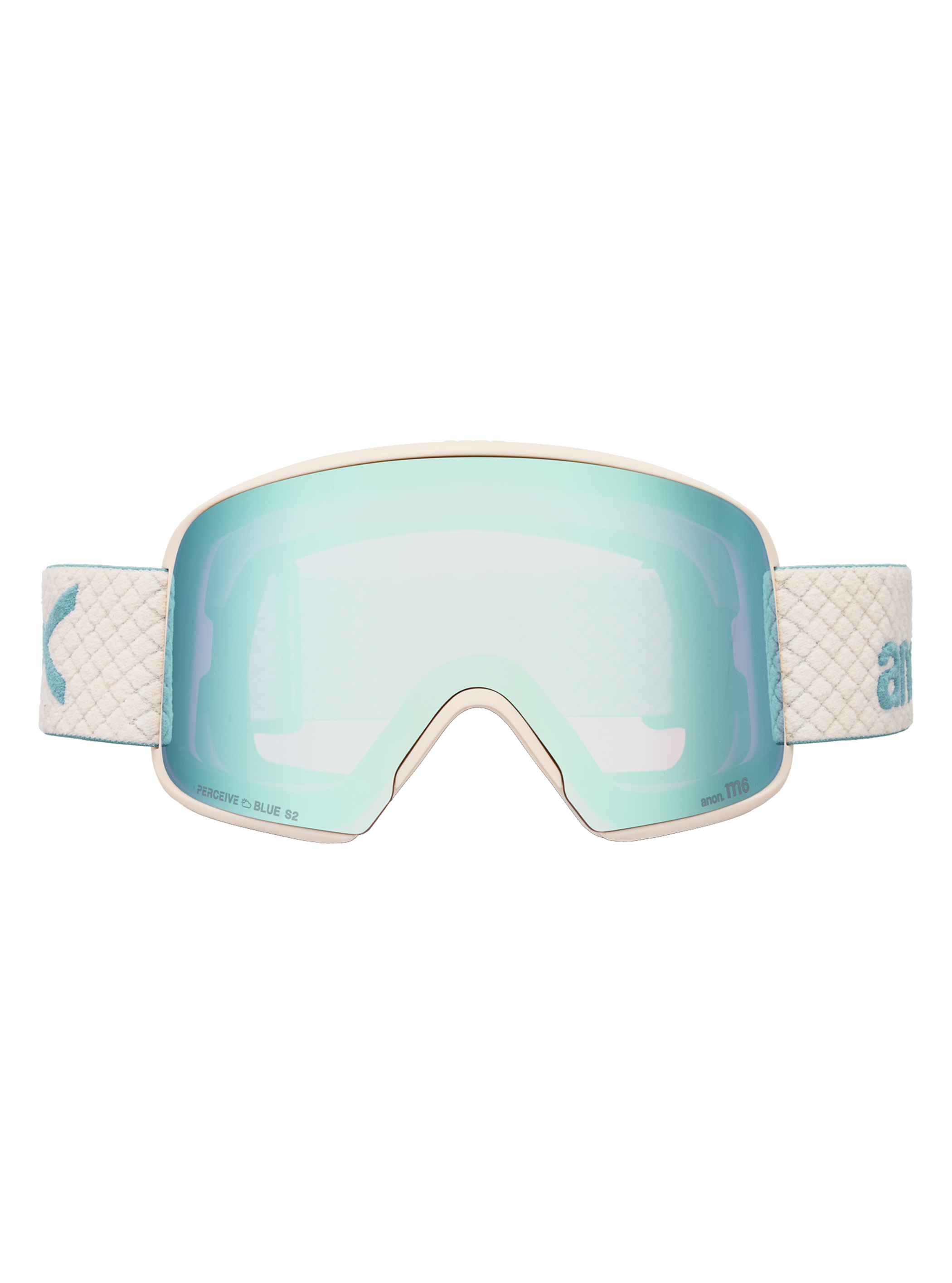 Product image of Anon M6 Goggles[Variant:Frame: Oat, Lens: Perceive Variable Blue (21% / S2), Spare Lens: Perceive Cloudy Pink (53% / S1)]