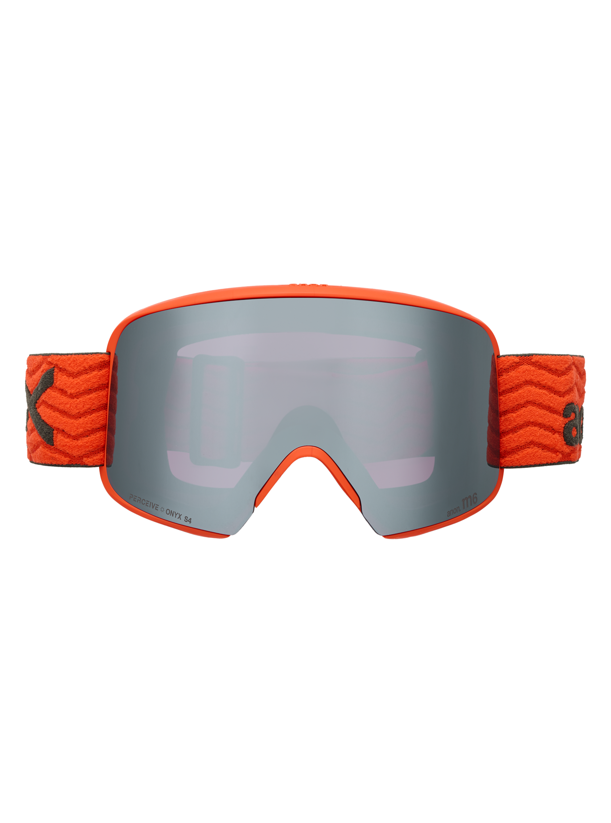 Product image of Anon M6 Goggles[Variant:Frame: Fiesta Red, Lens: Perceive Sunny Onyx (6% / S4), Spare Lens: Perceive Variable Violet (34% / S2)]