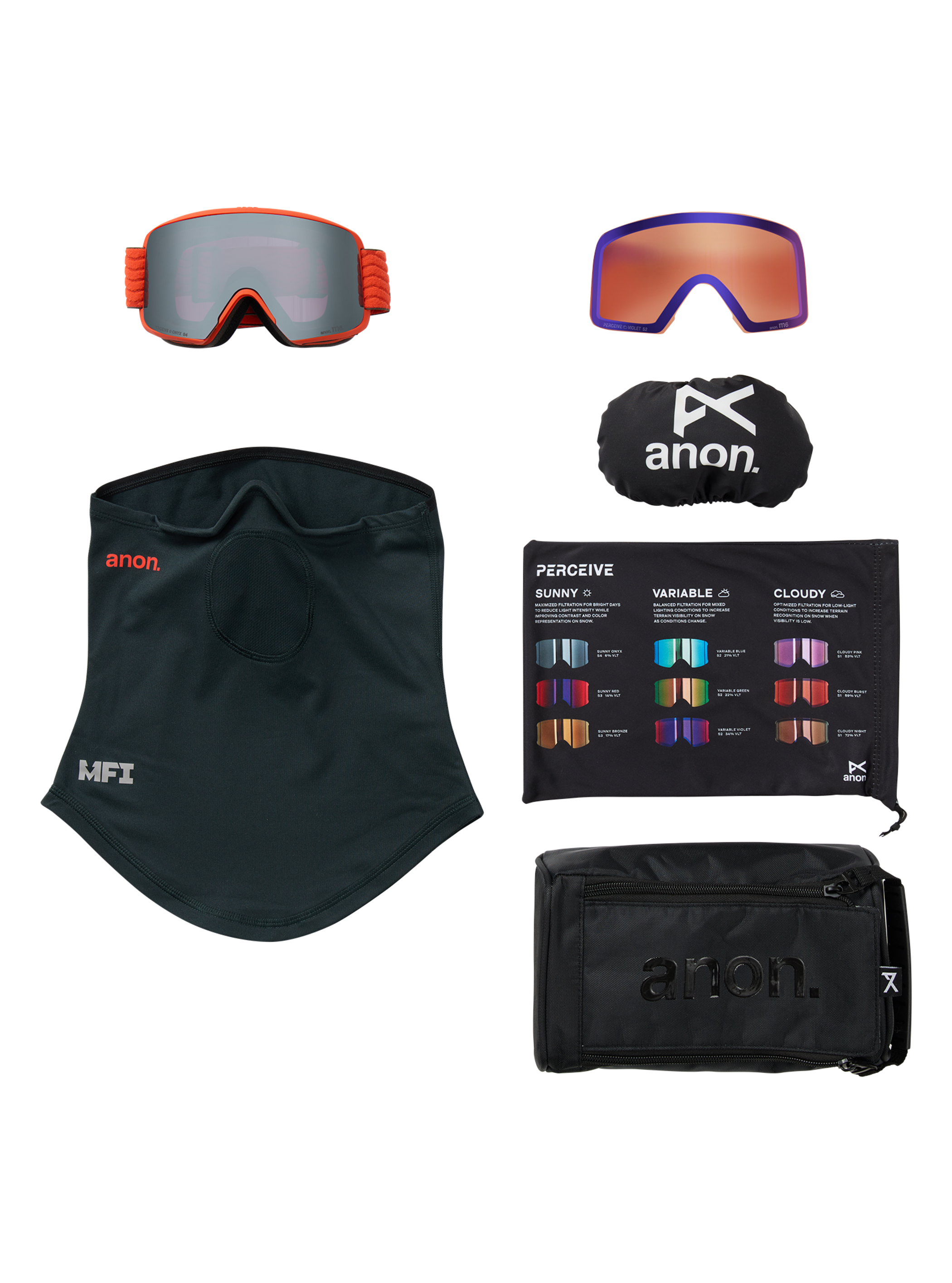 Anon M6 Goggles + Bonus Lens + MFI® Face Mask