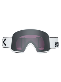Product image of Anon M6 Goggles[Variant:Frame: White, Lens: Perceive Sunny Onyx (6% / S4), Spare Lens: Perceive Variable Violet (34% / S2)]