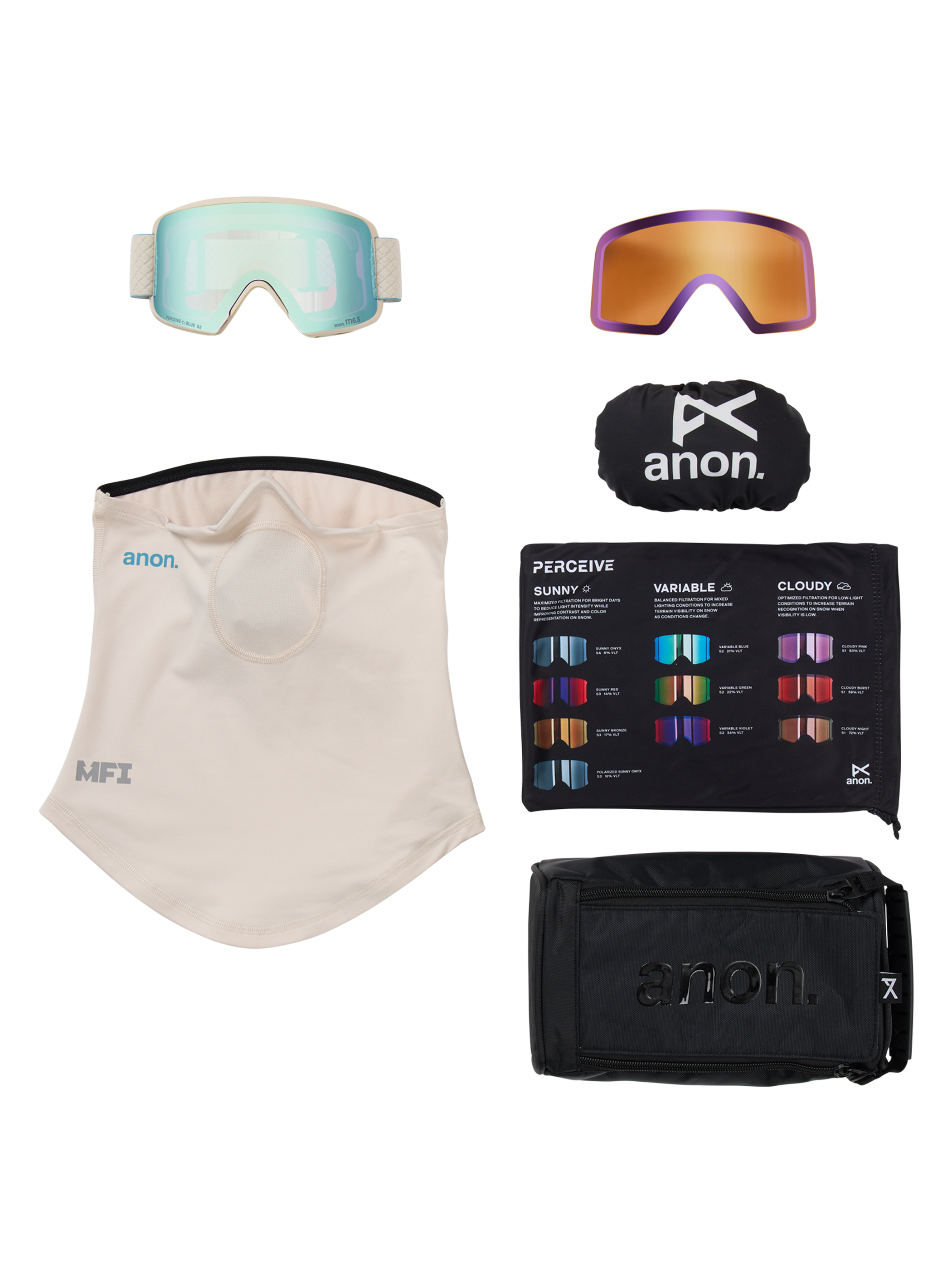 Anon M6S Goggles + Bonus Lens + MFI® Face Mask
