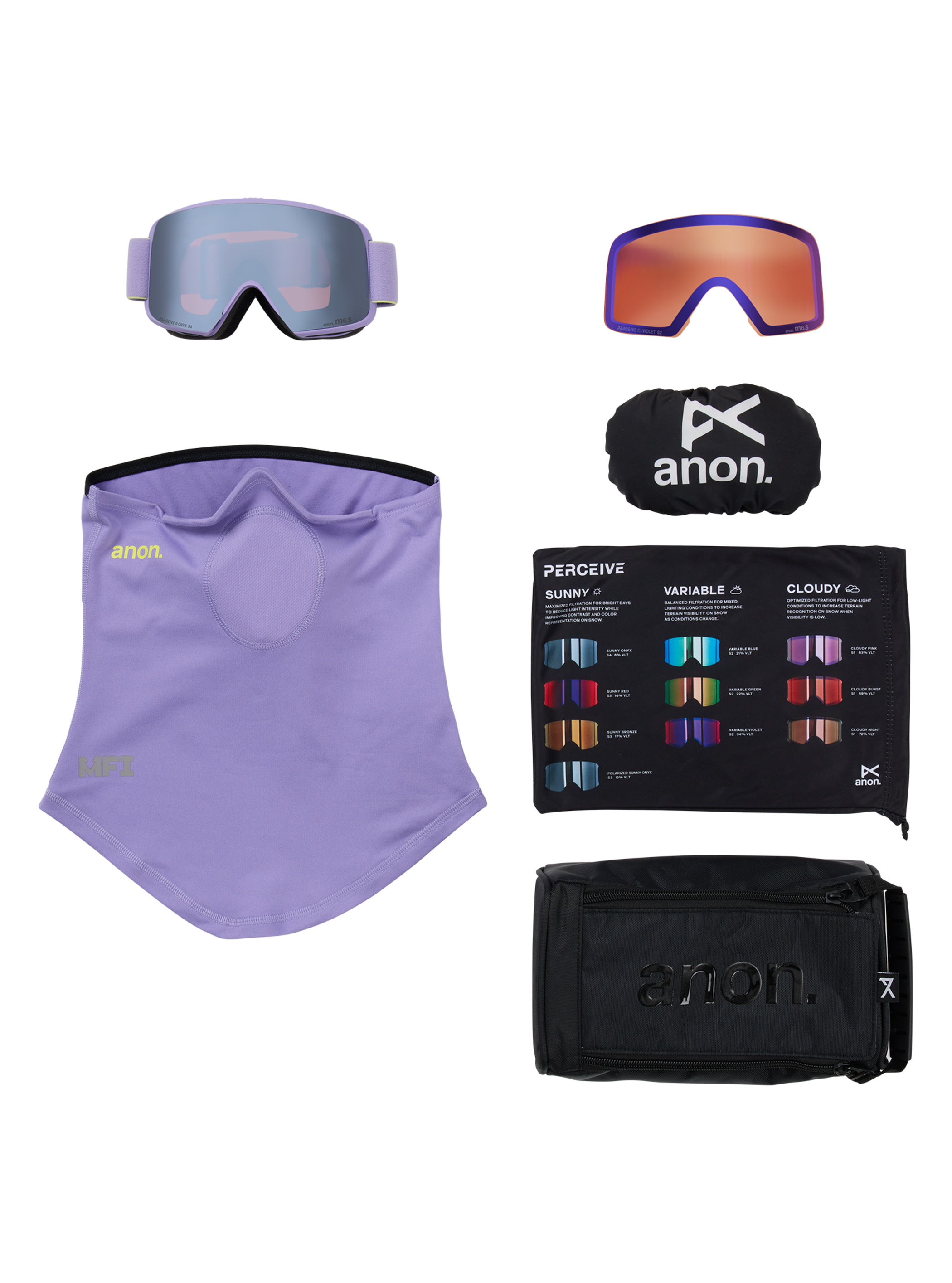 Masque M6S d’Anon avec visière en prime et cagoule MFI®