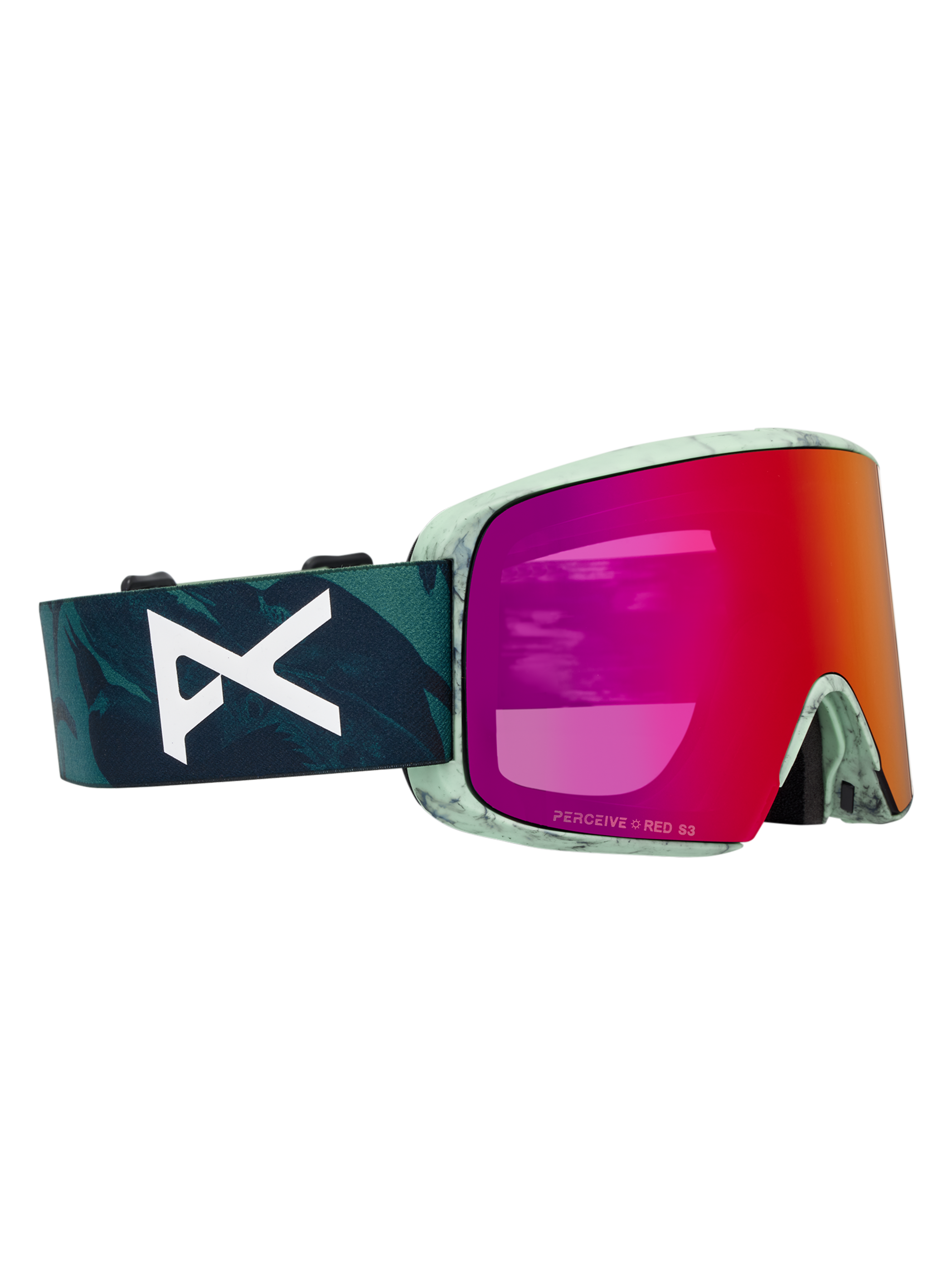 Product image of Anon M6S Goggles[Variant:Frame: Family Tree, Lens: Perceive Sunny Red (14% / S3), Spare Lens: Perceive Cloudy Burst (59% / S1)]