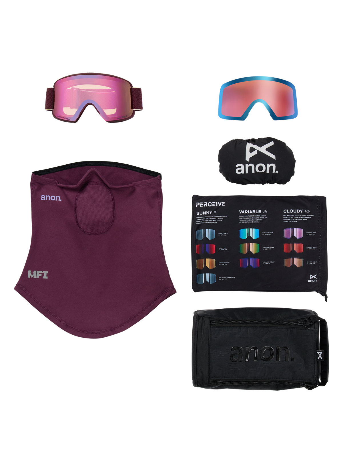 Anon M6S Goggles + Bonus Lens + MFI® Face Mask