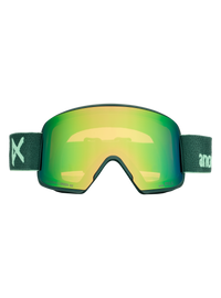 Product image of Anon M6S Goggles + Bonus Lens + MFI® Face Mask[Variant:Frame: Brunswick Green, Lens: Perceive Variable Green (22% / S2), Spare Lens: Perceive Cloudy Pink (53% / S1)]