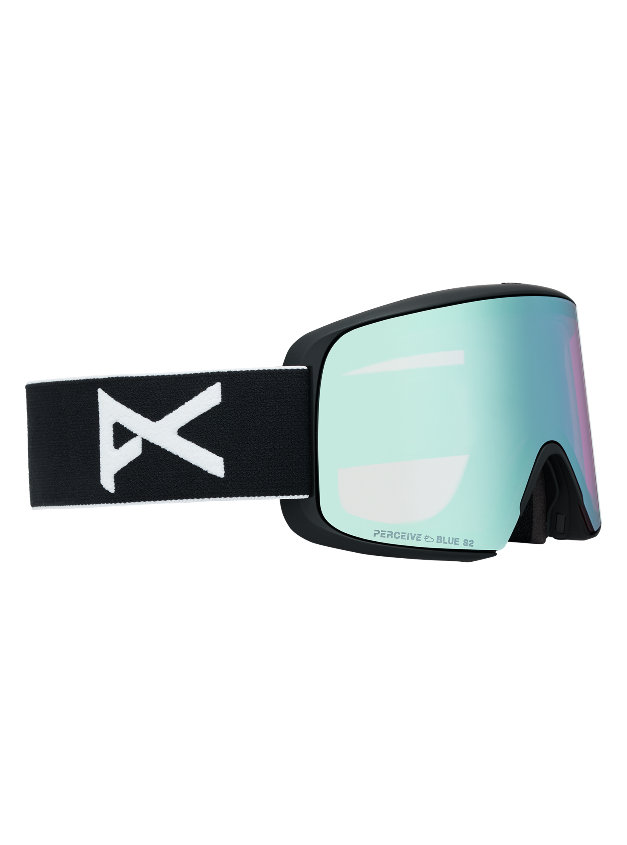 Product image of Anon M6S Goggles[Variant:Frame: Black, Lens: Perceive Variable Blue (21% / S2), Spare Lens: Perceive Cloudy Pink (53% / S1)]