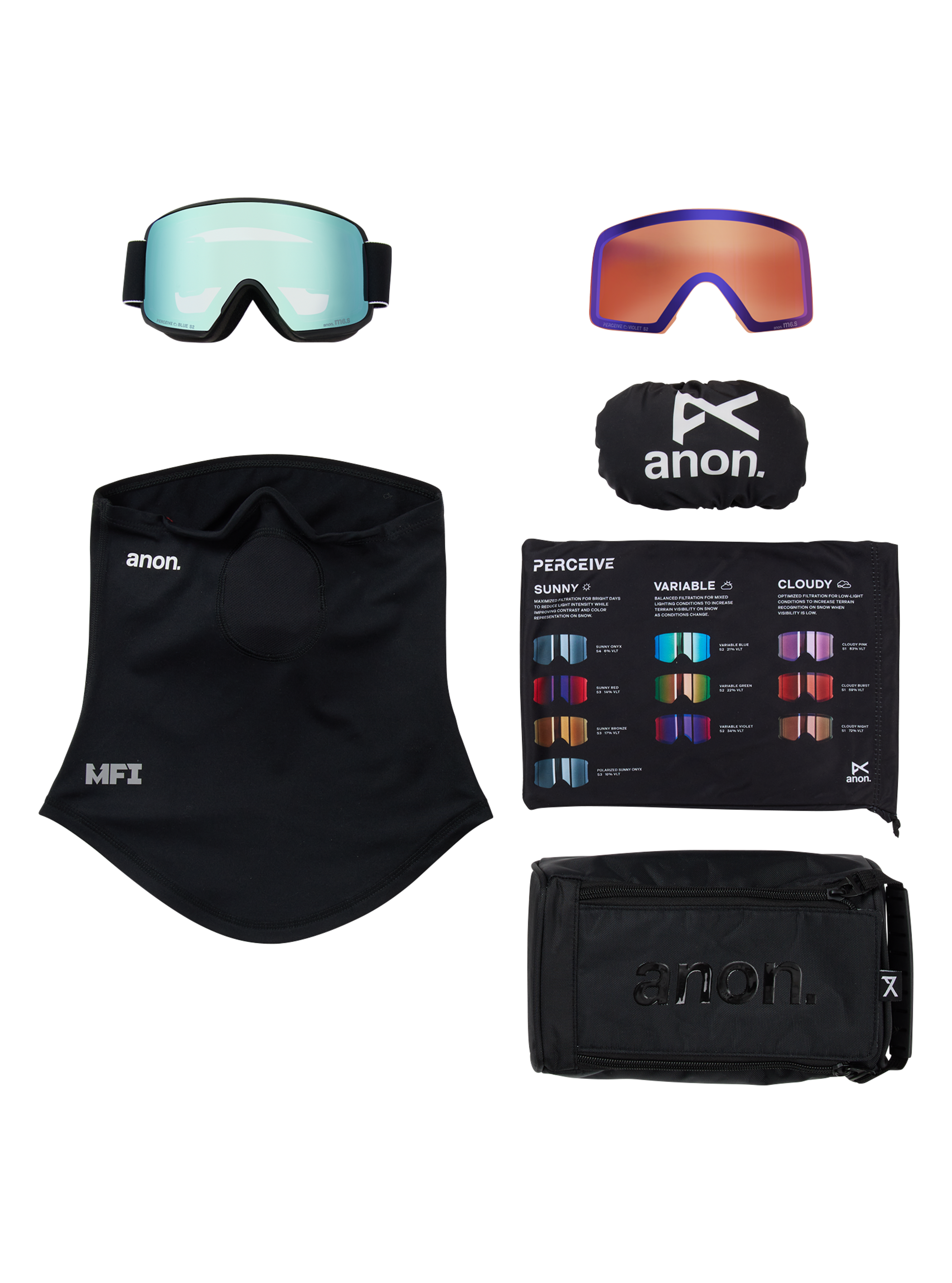 Masque M6S d’Anon avec visière en prime et cagoule MFI®