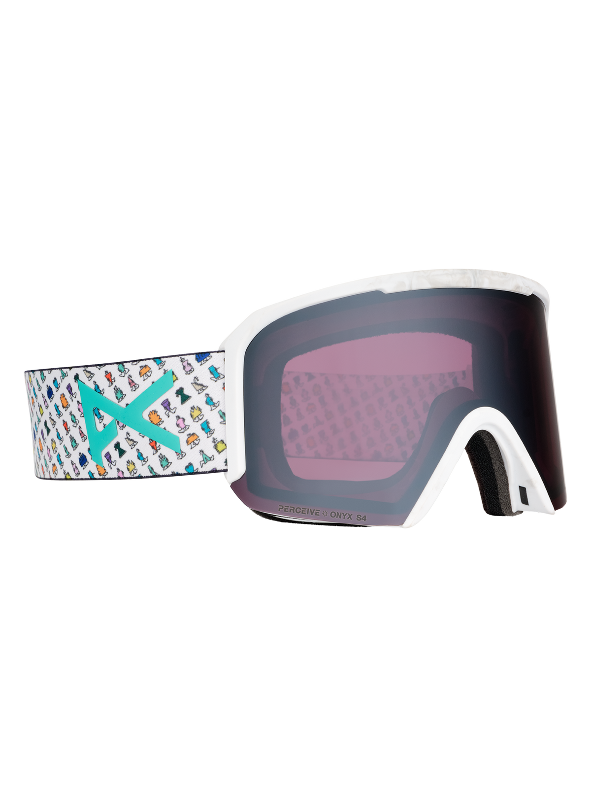 Product image of Anon Nesa S Goggles + Bonus Lens + MFI® Face Mask[Variant:Frame: LB Encounters, Lens: Perceive Sunny Onyx (6% / S4), Spare Lens: Perceive Variable Violet (34% / S2)]