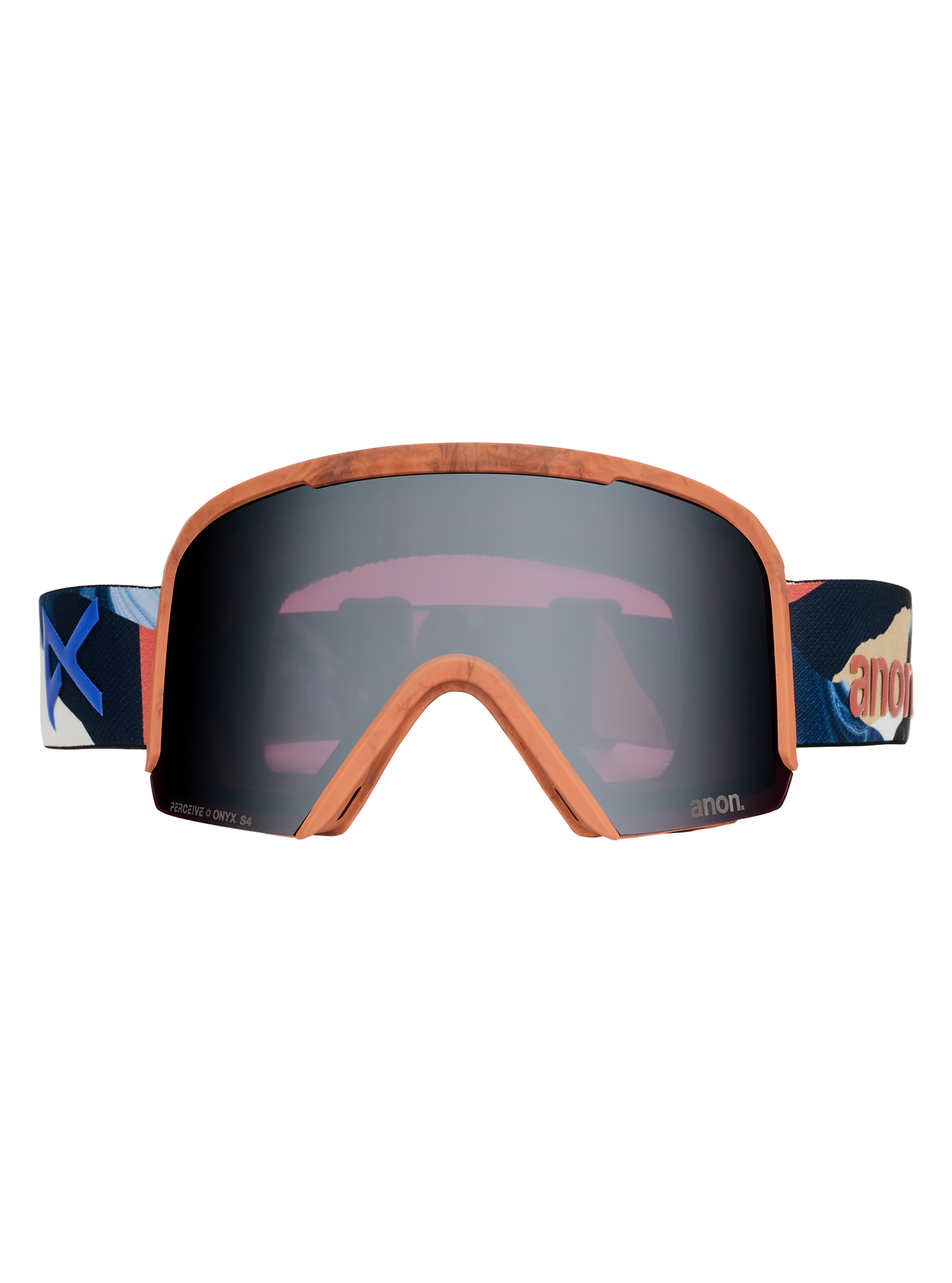 Product image of Anon Nesa S Goggles + Bonus Lens + MFI® Face Mask[Variant:Frame: Marble Collage, Lens: Perceive Variable Blue (21% / S2), Spare Lens: Perceive Cloudy Pink (53% / S1)]