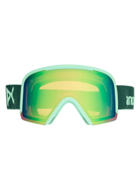 Product image of Anon Nesa S Goggles + Bonus Lens + MFI® Face Mask[Variant:Frame: Brunswick Green, Lens: Perceive Variable Green (22% / S2), Spare Lens: Perceive Cloudy Pink (53% / S1)]