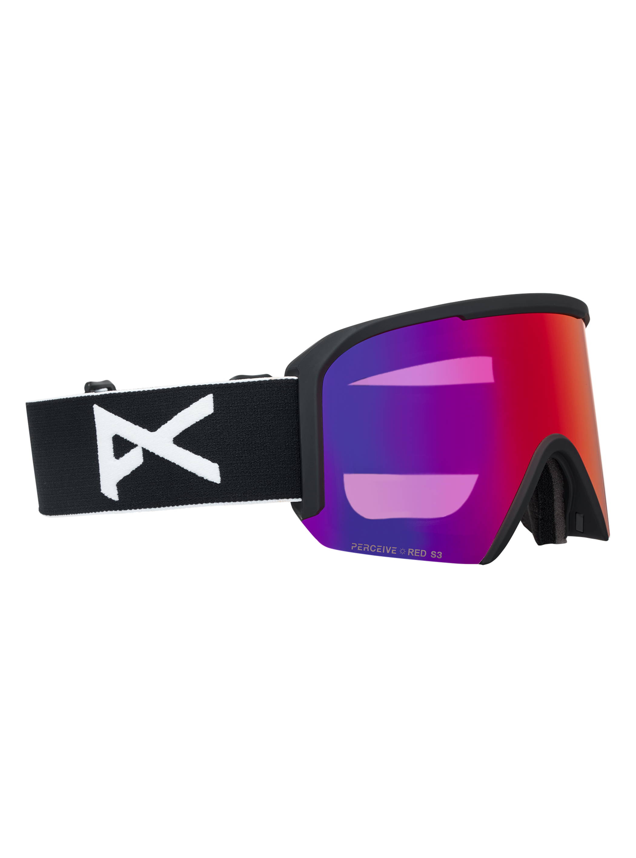 Product image of Anon Nesa S Goggles + Bonus Lens + MFI® Face Mask[Variant:Frame: Black, Lens: Perceive Sunny Red (14% / S3), Spare Lens: Perceive Cloudy Burst (59% / S1)]