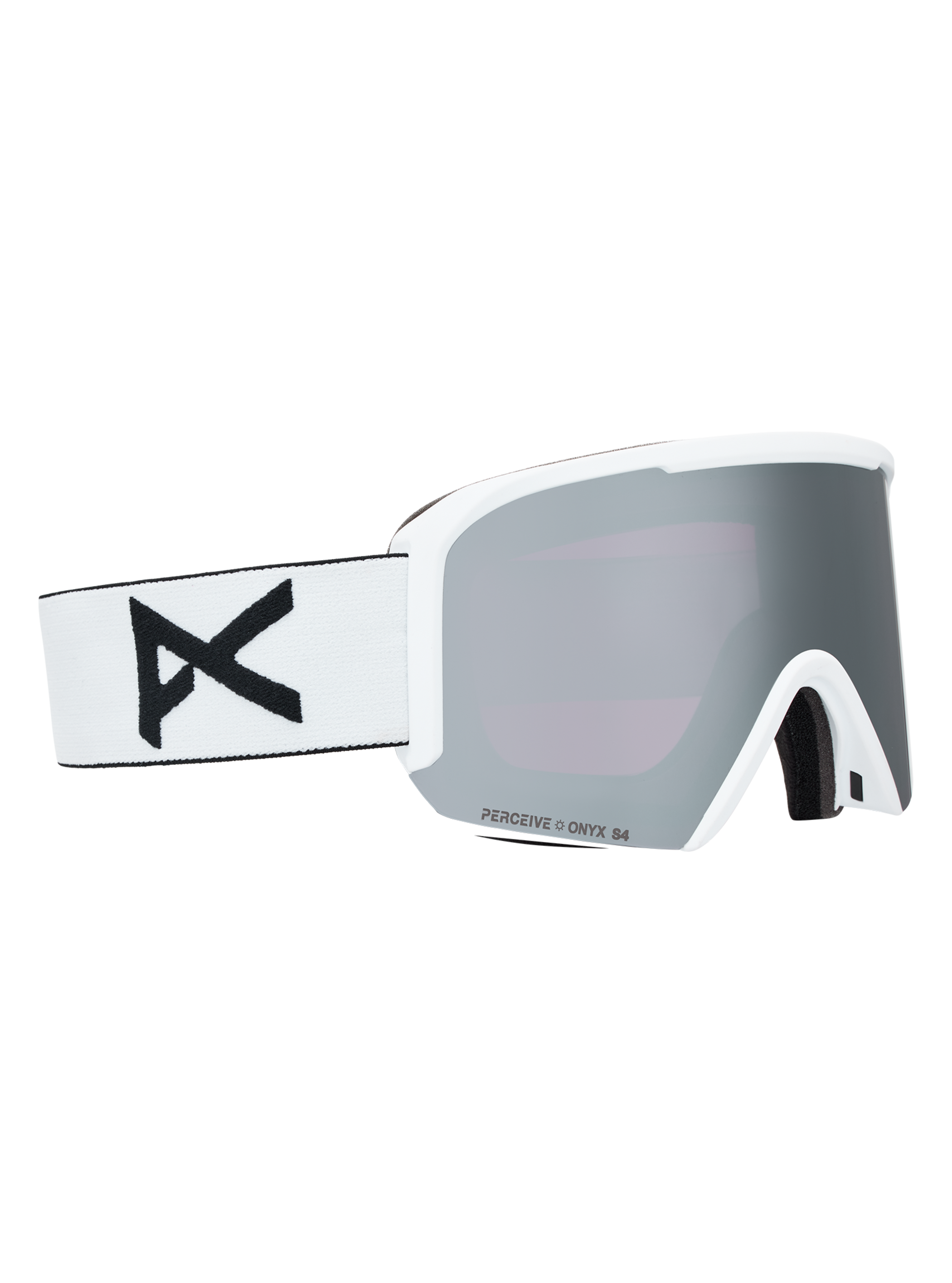 Product image of Anon Nesa S Goggles + Bonus Lens + MFI® Face Mask[Variant:Frame: White, Lens: Perceive Sunny Onyx (6% / S4), Spare Lens: Perceive Cloudy Burst (59% / S1)]