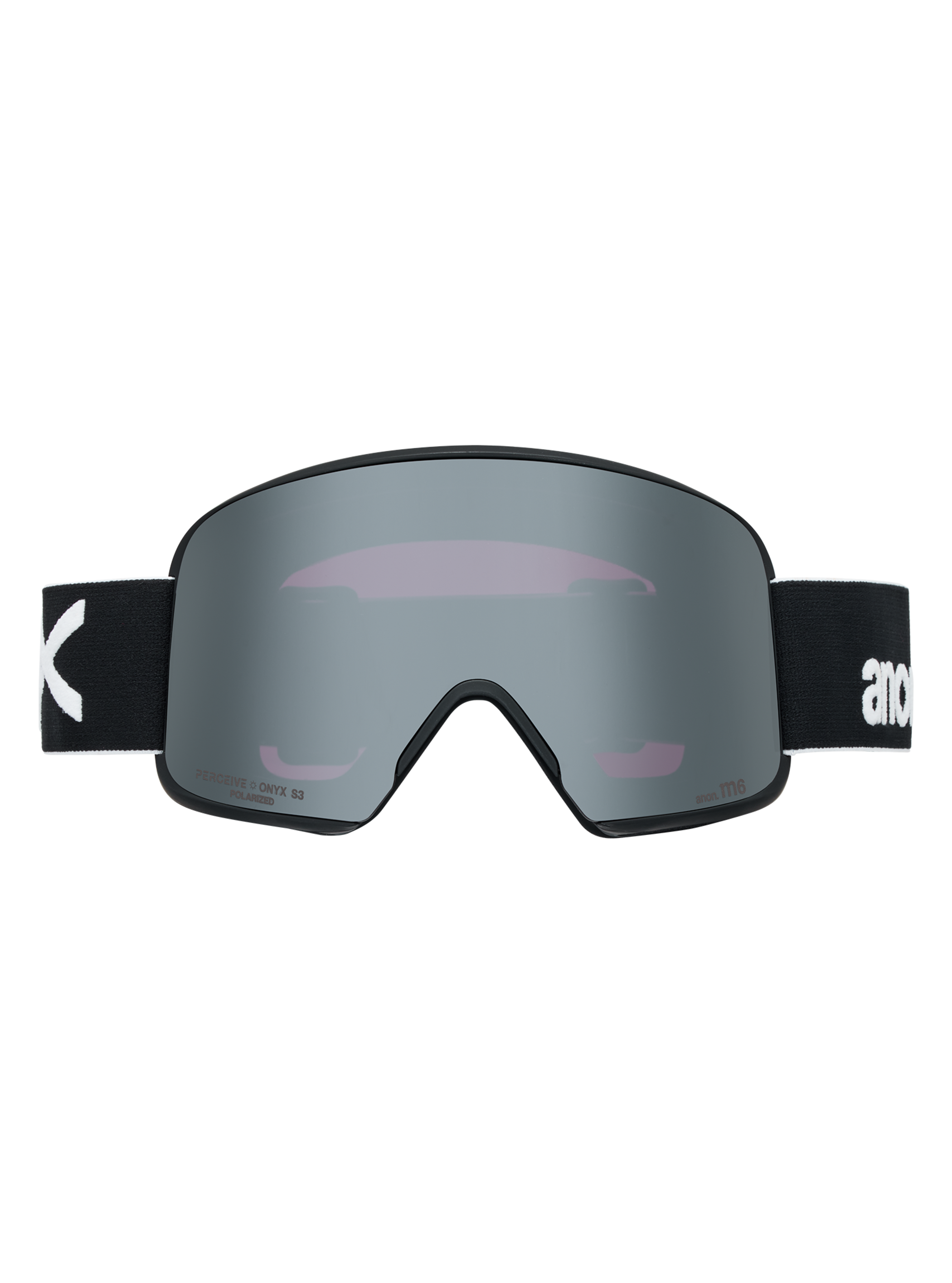 Product image of Anon M6 Goggles + Polarized Perceive Lens + MFI® Face Mask[Variant:Frame: Black, Lens: Perceive Sunny Polarized Onyx (10% / S3), Spare Lens: Perceive Variable Violet (34% / S2)]