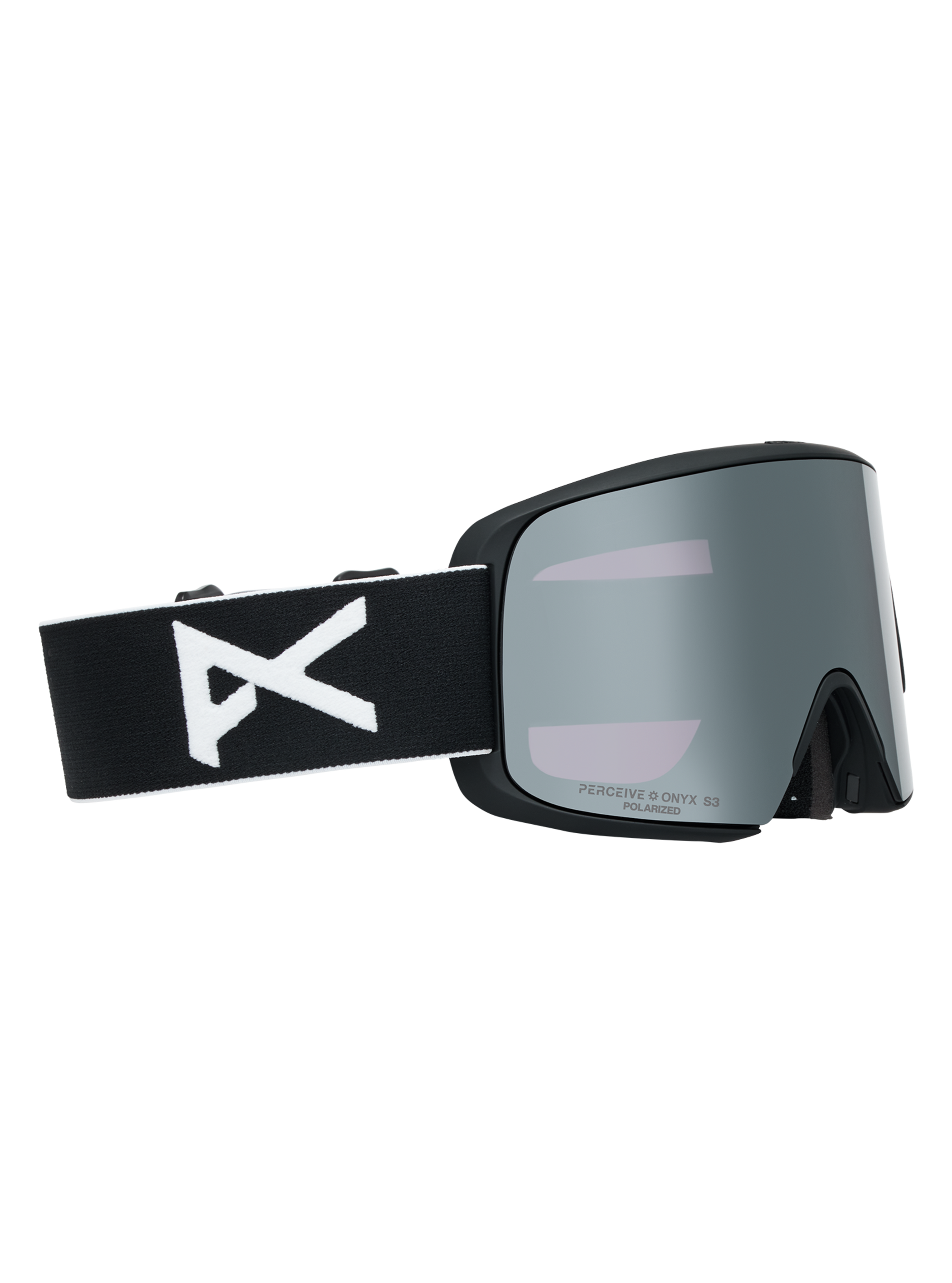 Product image of Anon M6S Goggles + Polarized Perceive Lens + MFI® Face Mask[Variant:Frame: Black, Lens: Perceive Sunny Polarized Onyx (10% / S3), Spare Lens: Perceive Variable Violet (34% / S2)]