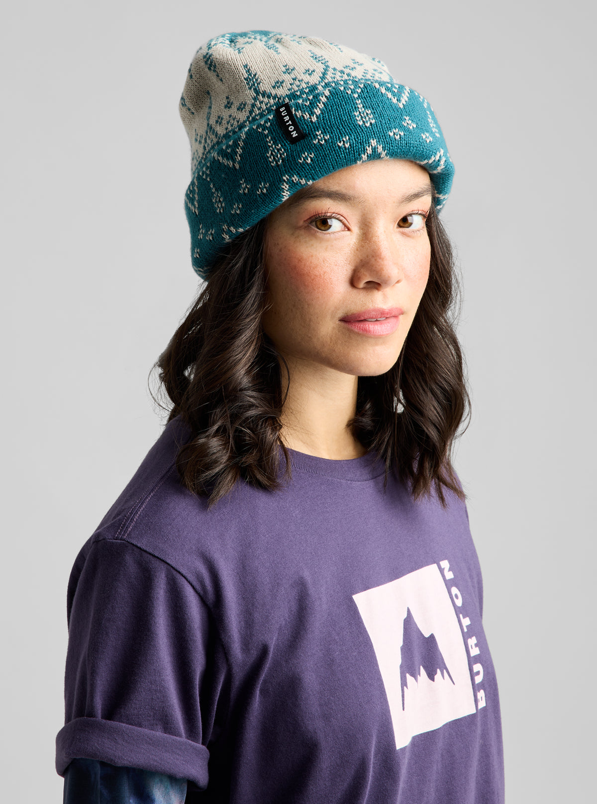 Product image of Burton Recycled Sidehitt Beanie[Variant:Atlantic Teal]