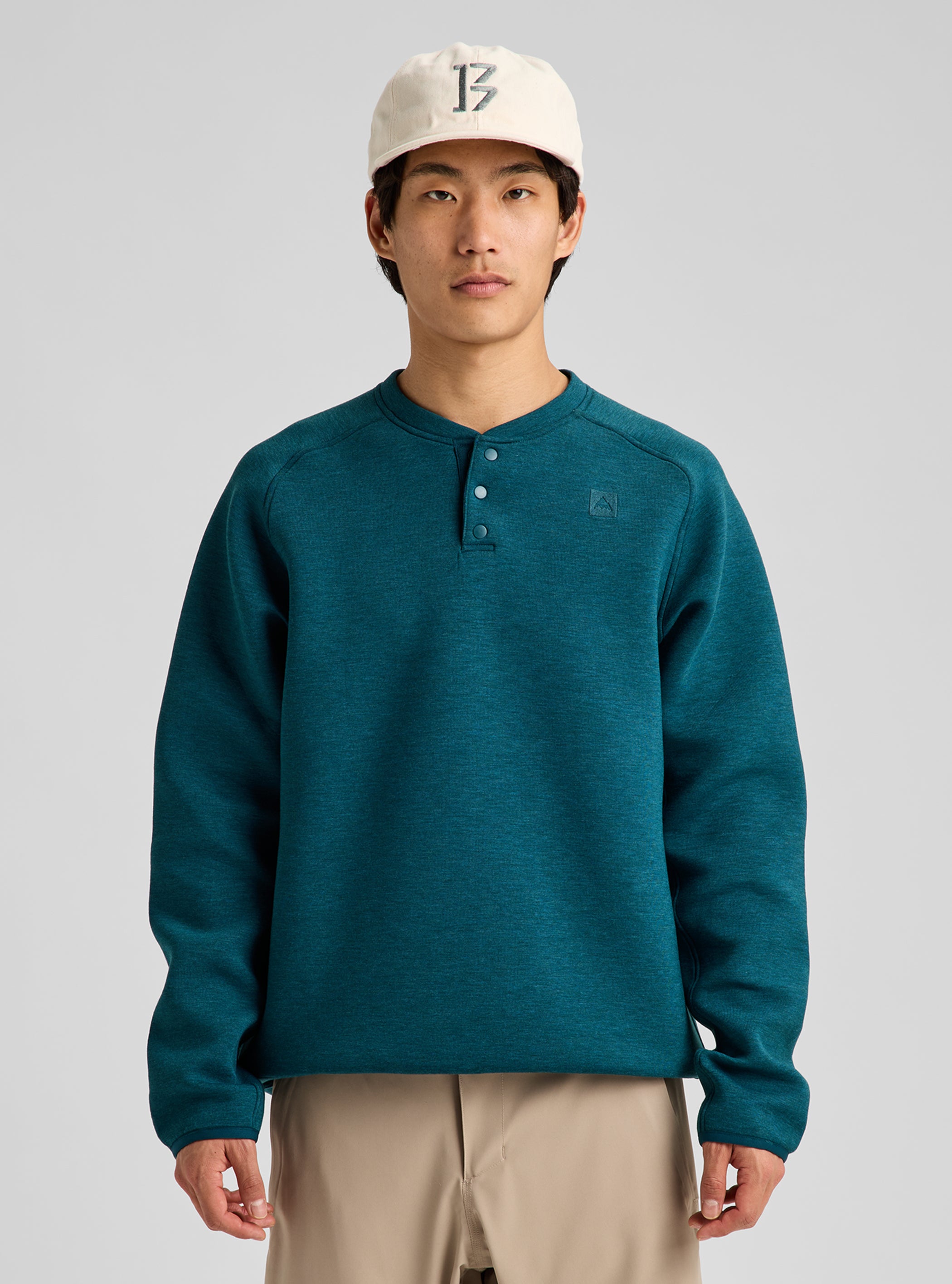 Product image of Men's Burton SpaceCloud Henley[Variant:Atlantic Teal Heather]
