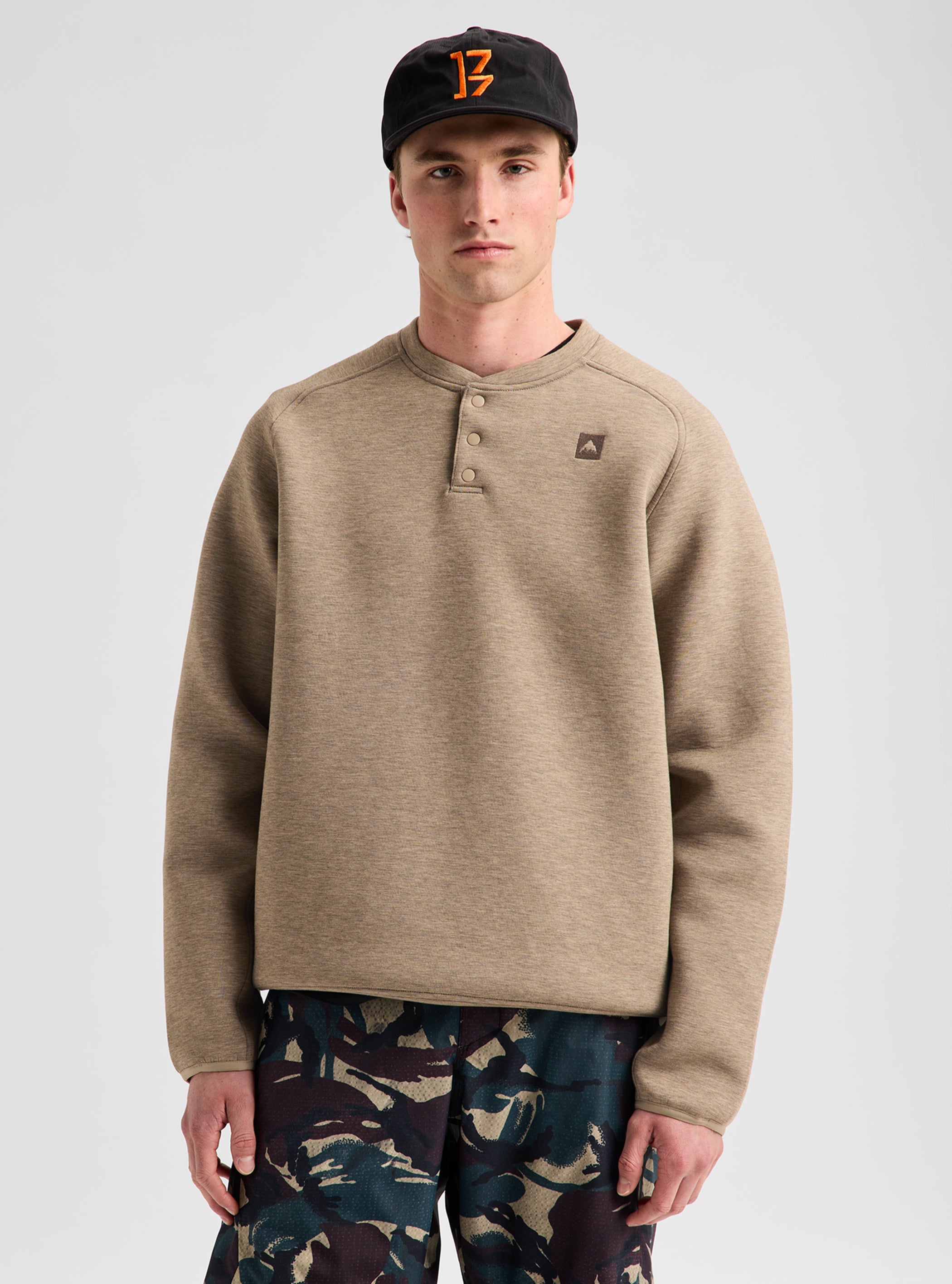 Product image of Men's Burton SpaceCloud Henley[Variant:Summit Taupe Heather]