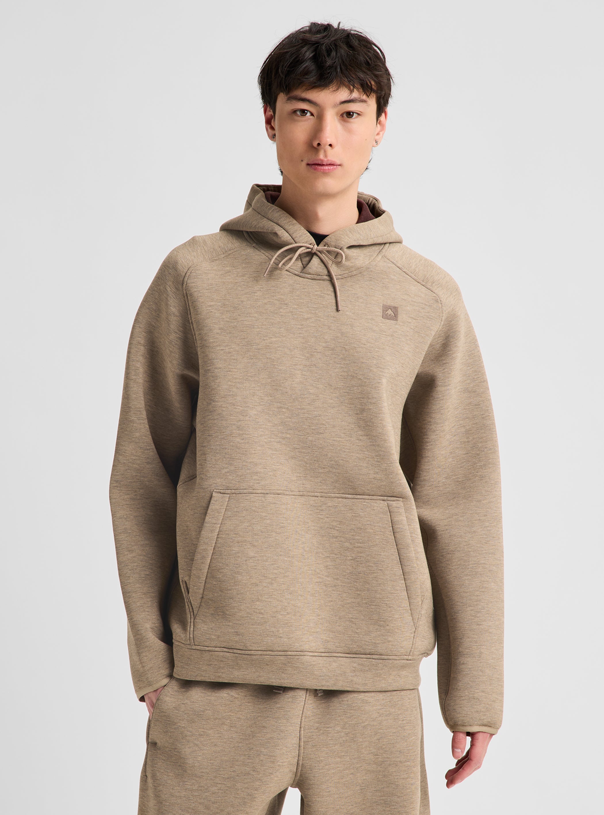 Product image of Men's Burton SpaceCloud Pullover Hoodie[Variant:Summit Taupe Heather]