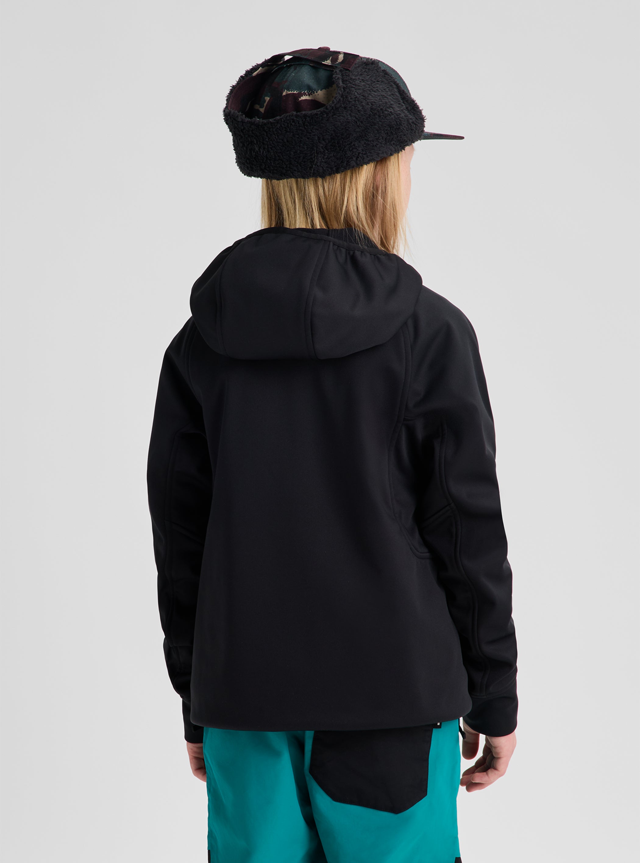 Product image of Kids' Burton Crown Weatherproof Riding Pullover Hoodie[Variant:True Black]