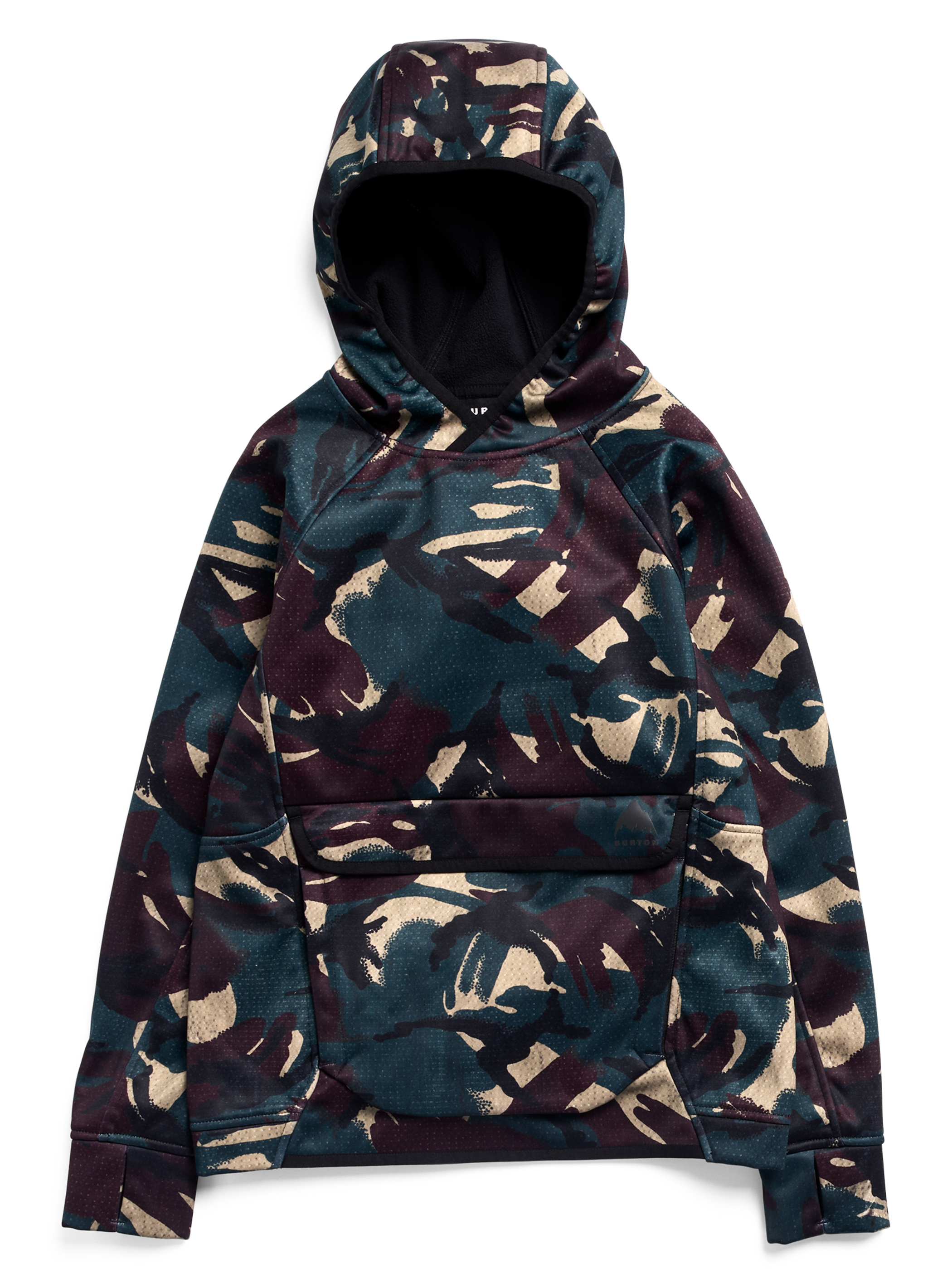 Product image of Kids' Burton Crown Weatherproof Riding Pullover Hoodie[Variant:Seersucker Camo]