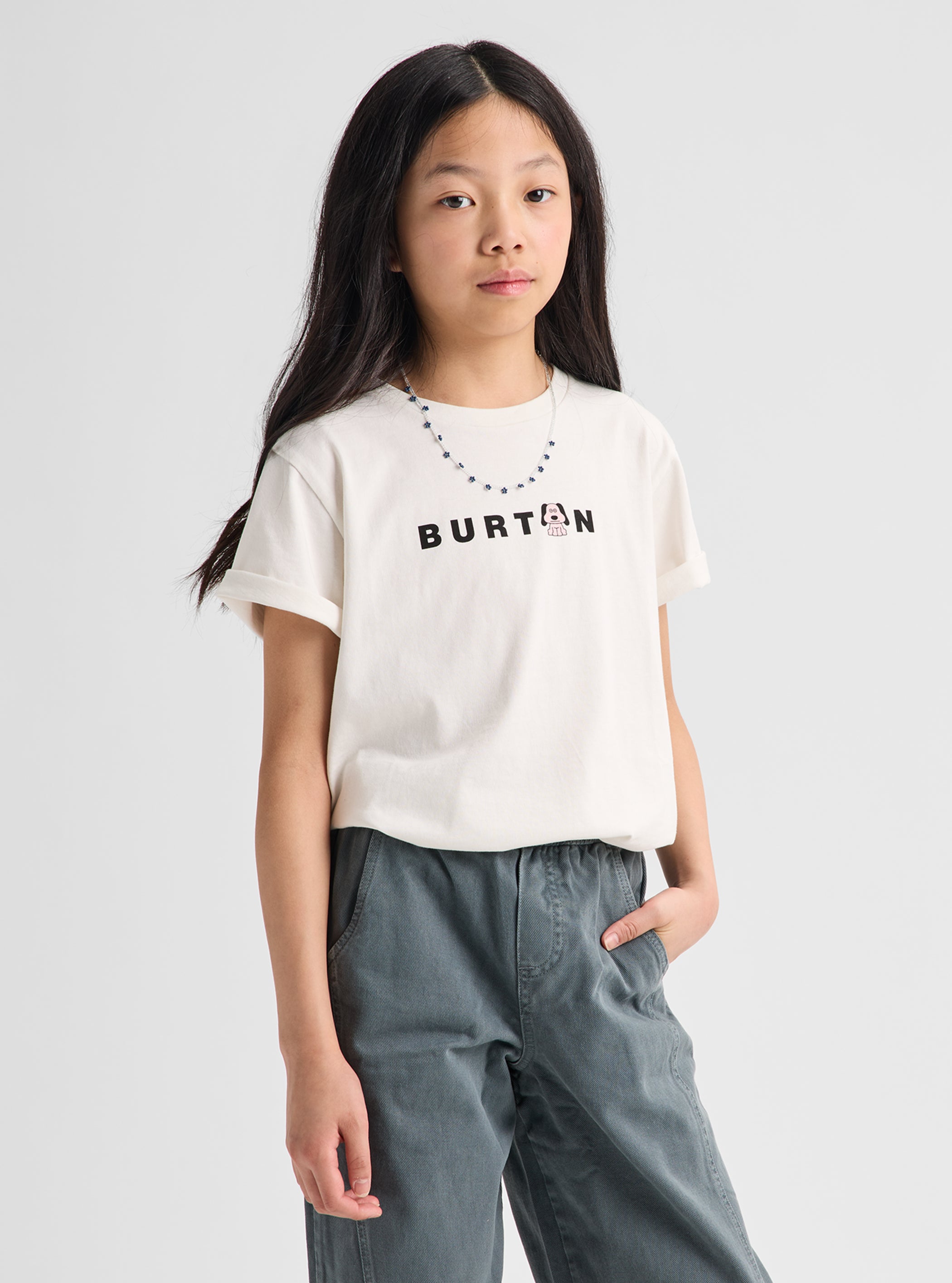 Product image of Kids' Burton Process 27 Short Sleeve T-Shirt[Variant:Stout White]