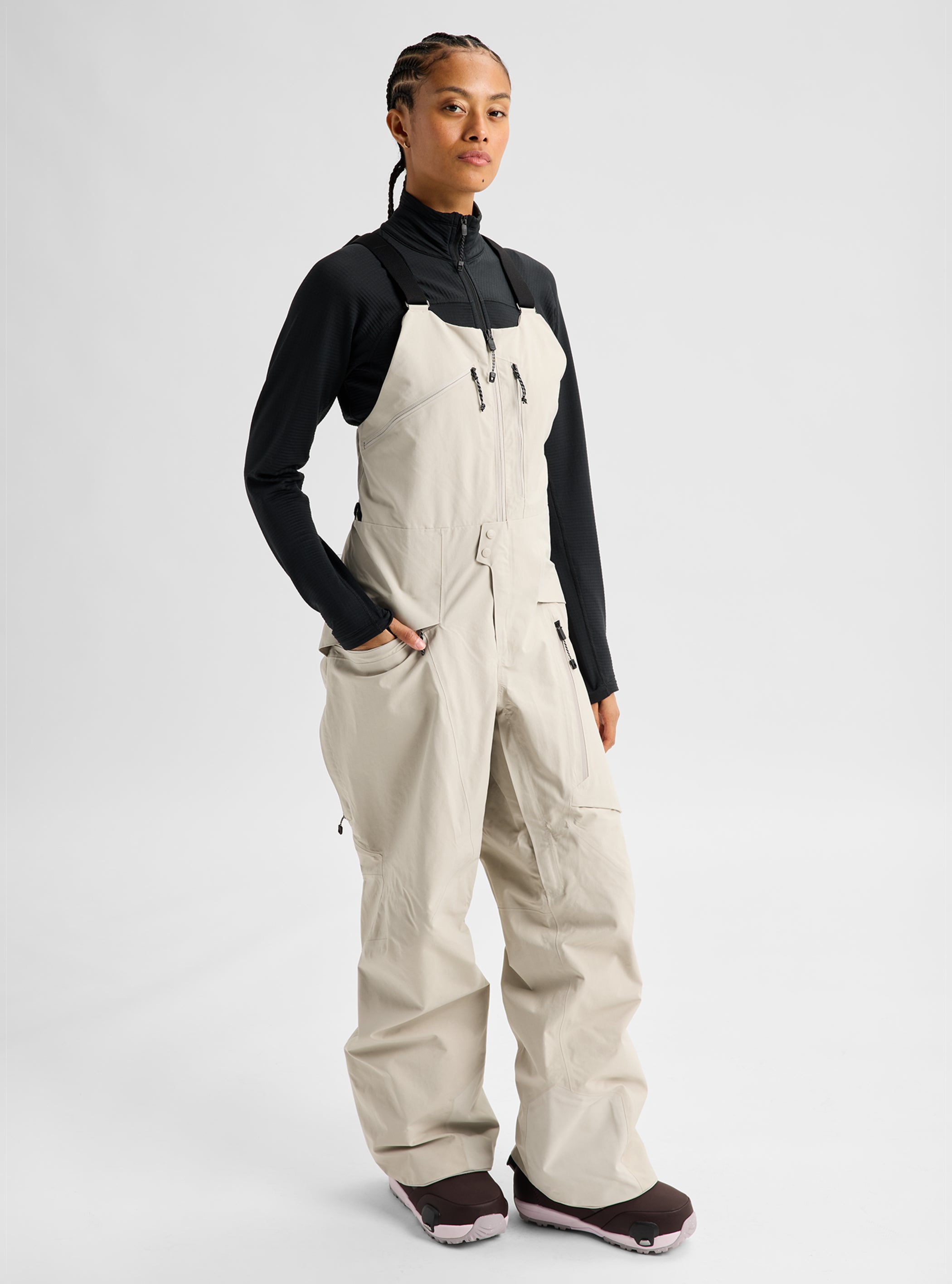Product image of Women's Burton [ak] Cyclic GORE-TEX 2L Bib Pants[Variant:Chinchilla Gray]