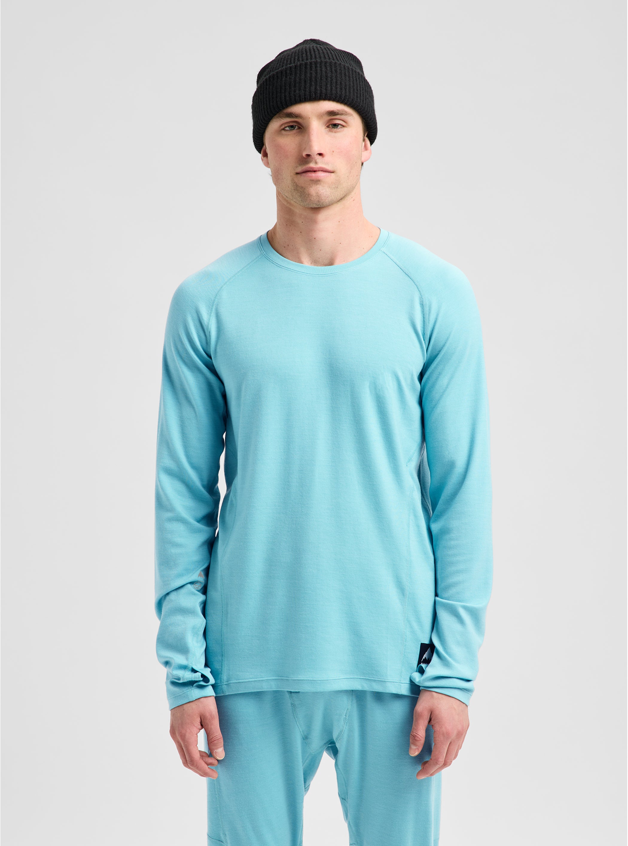 Product image of Men's Burton Merino Blend Midweight Base Layer Crew[Variant:Mineral Blue]