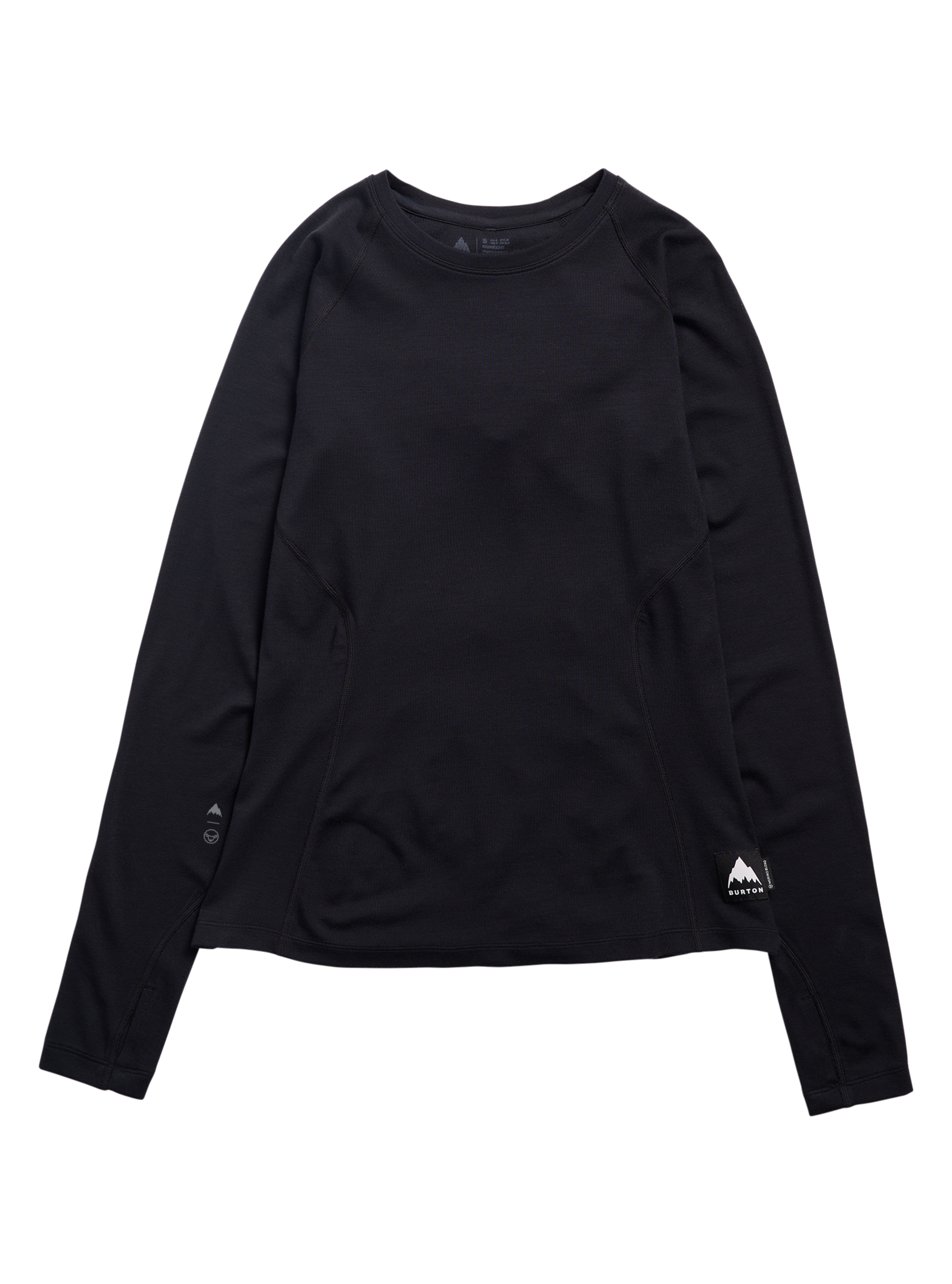 Product image of Women's Burton Merino Blend Midweight Base Layer Crew[Variant:True Black]