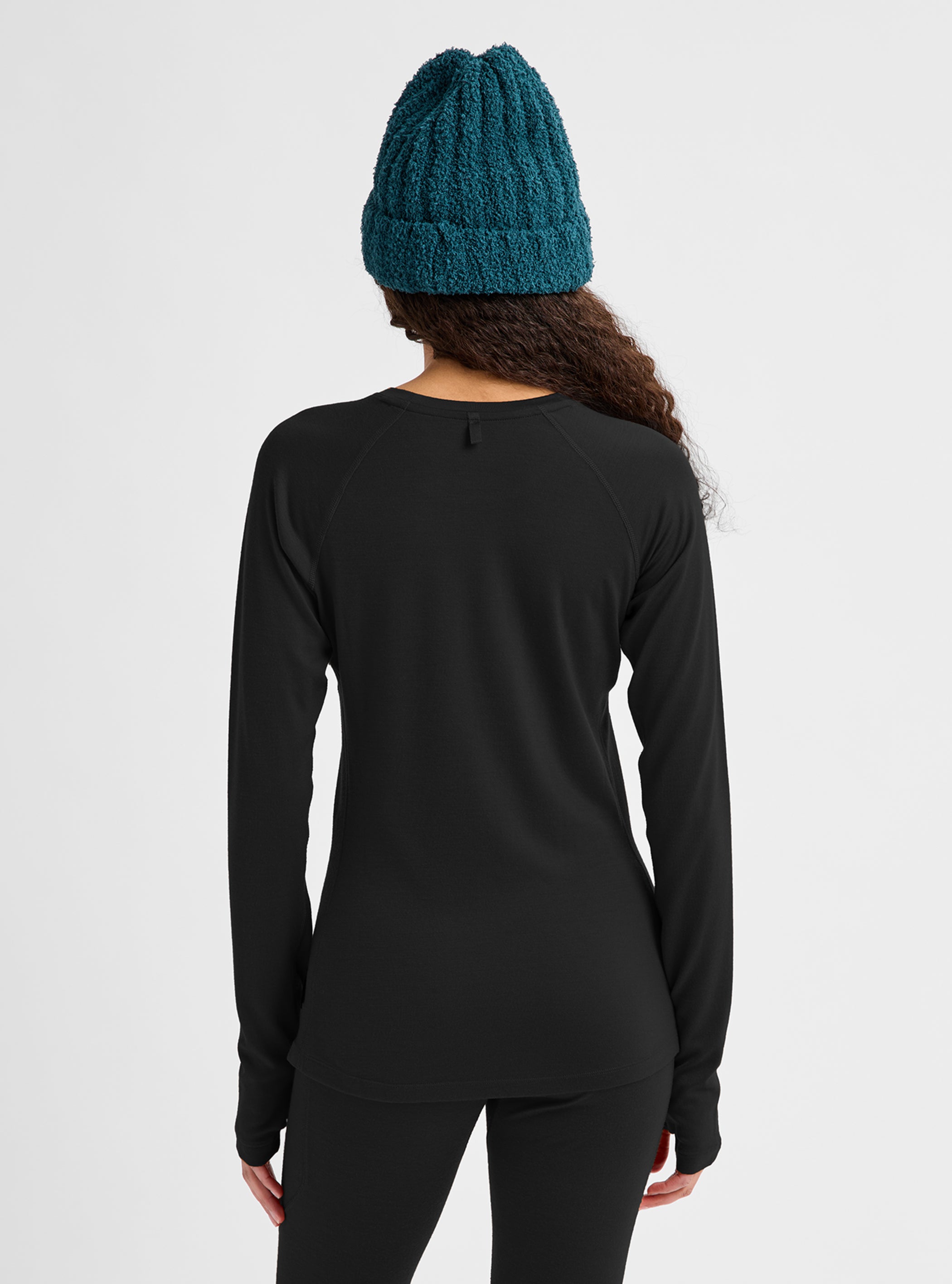 Product image of Women's Burton Merino Blend Midweight Base Layer Crew[Variant:True Black]