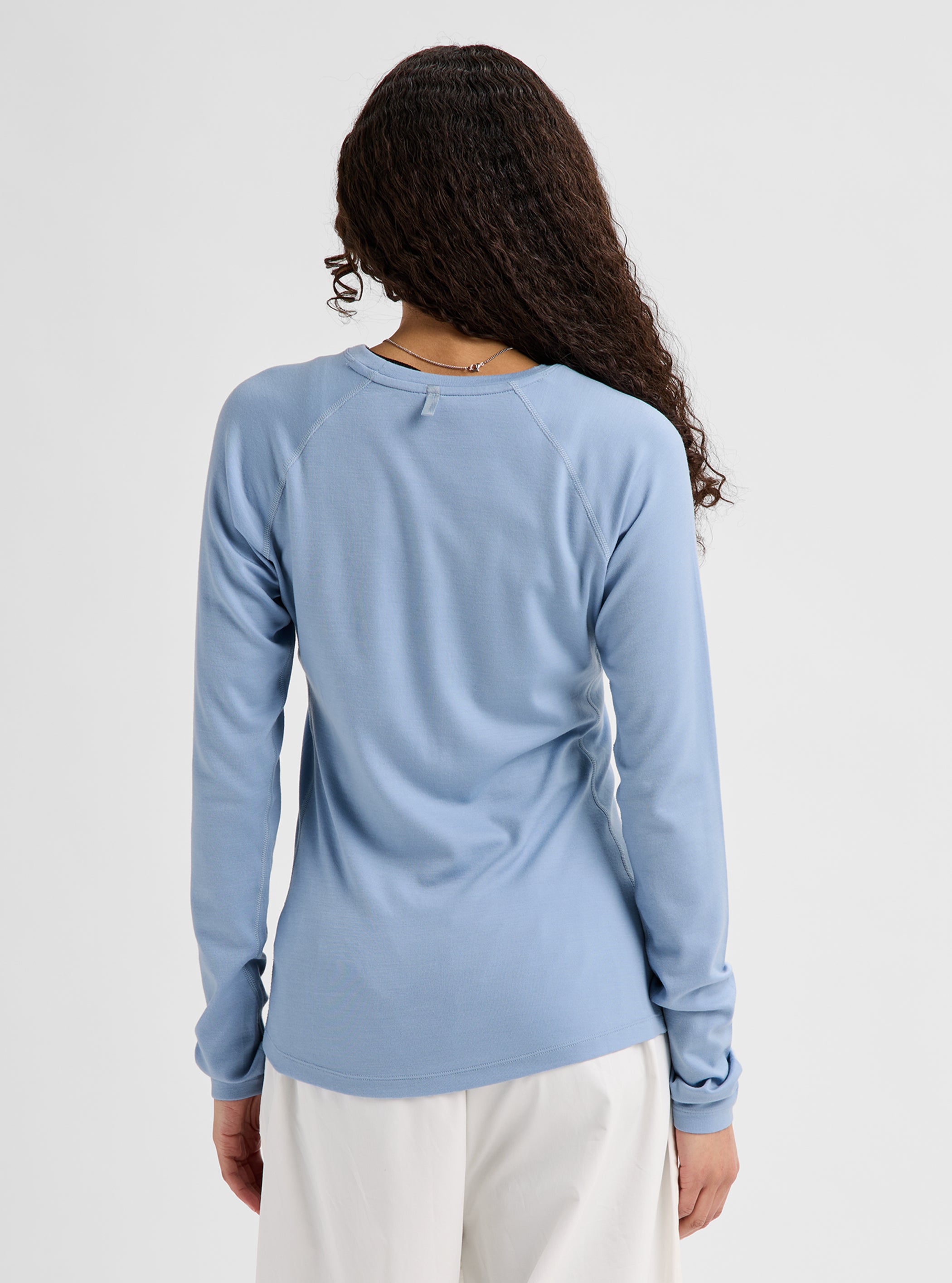 Product image of Women's Burton Merino Blend Midweight Base Layer Crew[Variant:Airstream Blue]