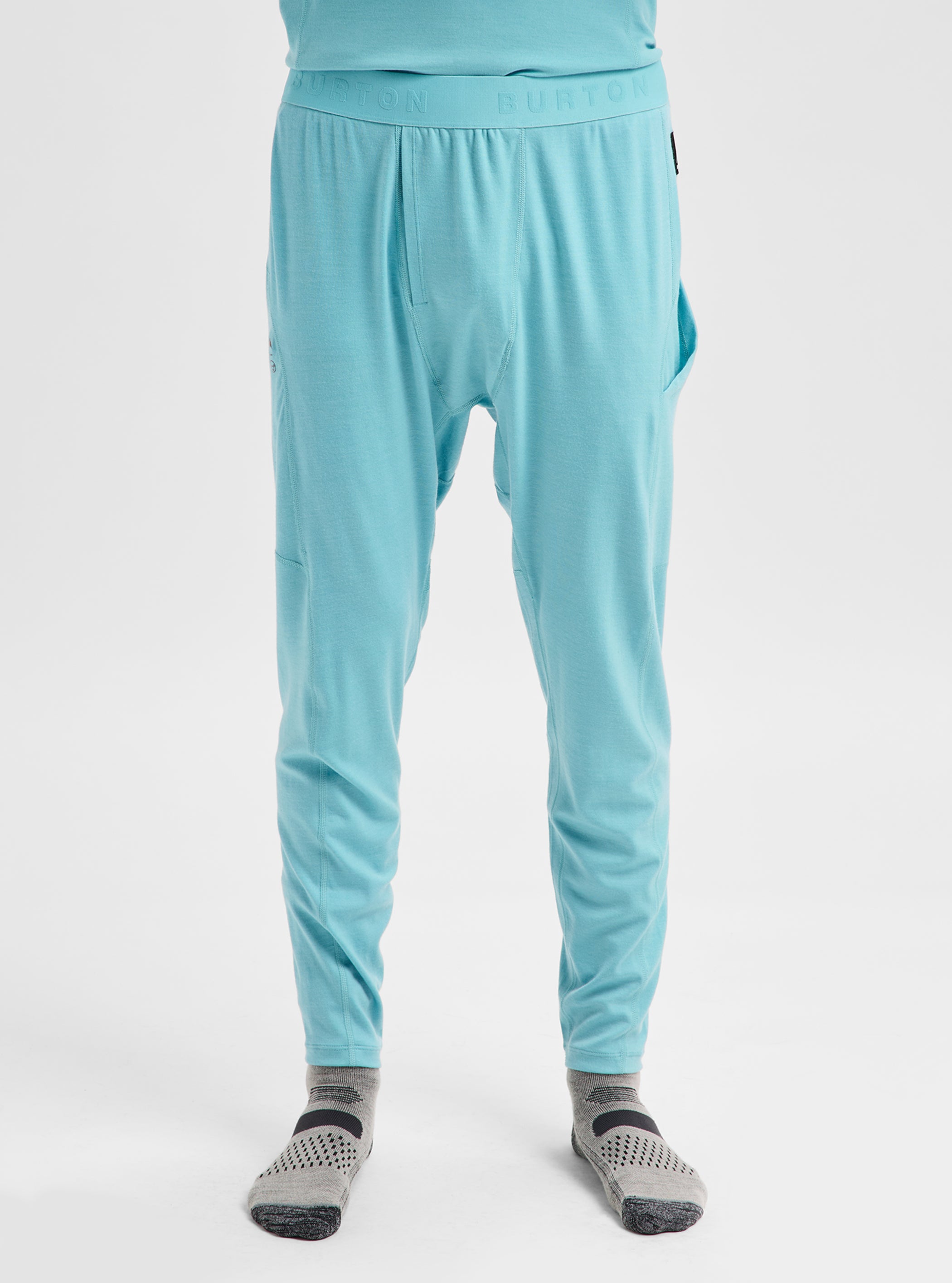 Product image of Men's Burton Merino Blend Midweight Base Layer Pants[Variant:Mineral Blue]