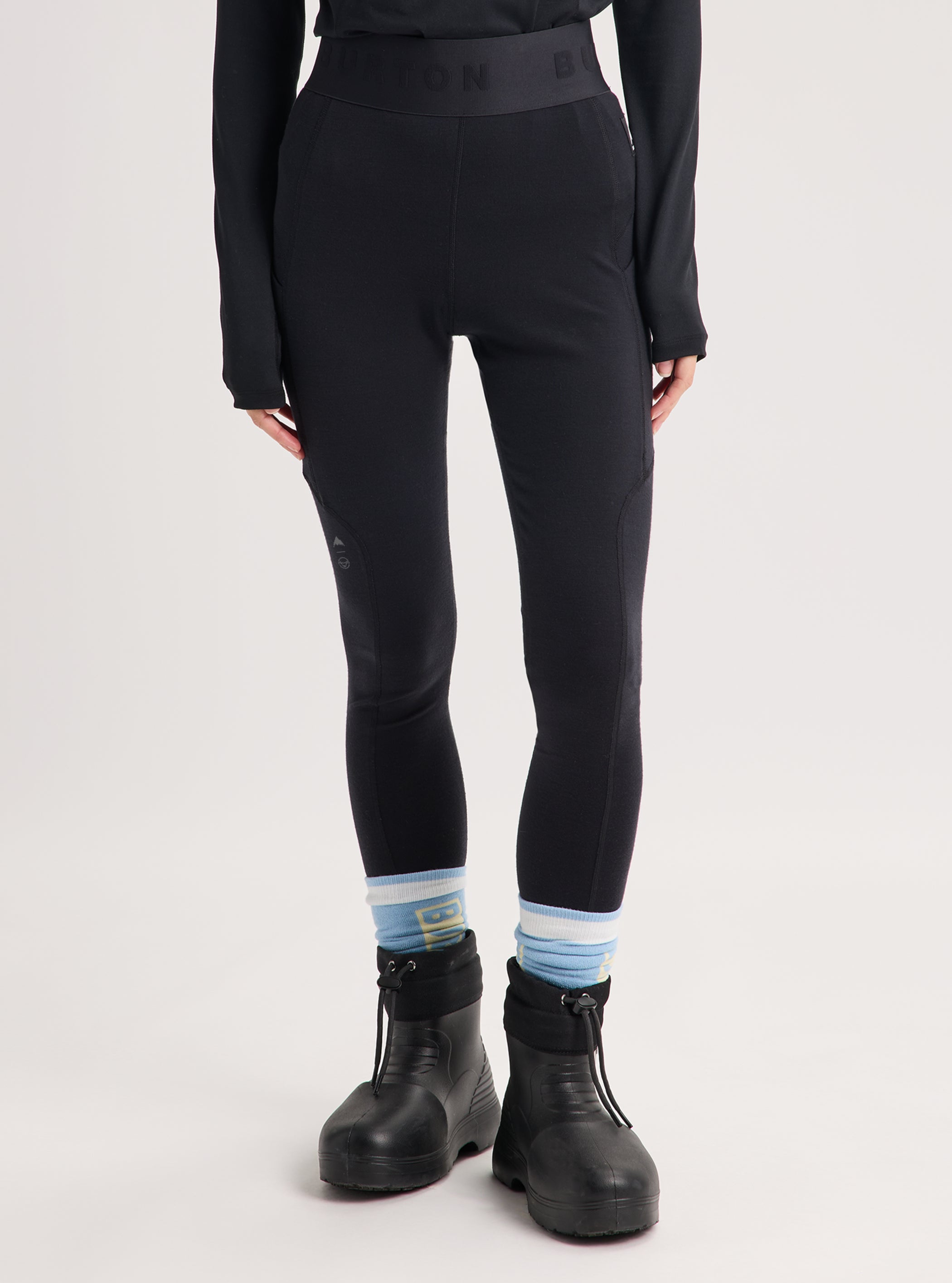 Product image of Women's Burton Merino Blend Midweight Base Layer Pants[Variant:True Black]