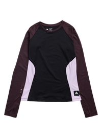 Product image of Women's Burton Synthetic Midweight Base Layer Crew[Variant:True Black / Bear Hug Brown / Moondust Purple]