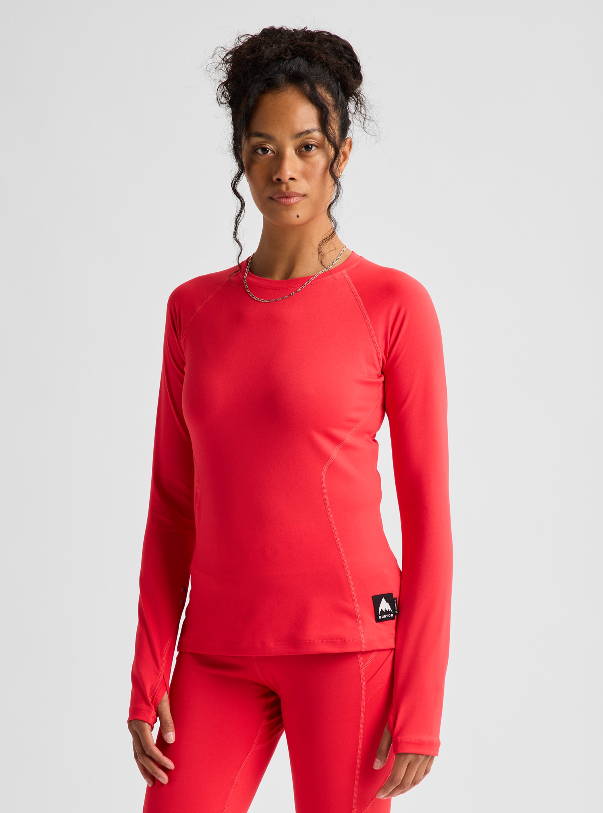 Product image of Women's Burton Synthetic Midweight Base Layer Crew[Variant:Hot Tamale]