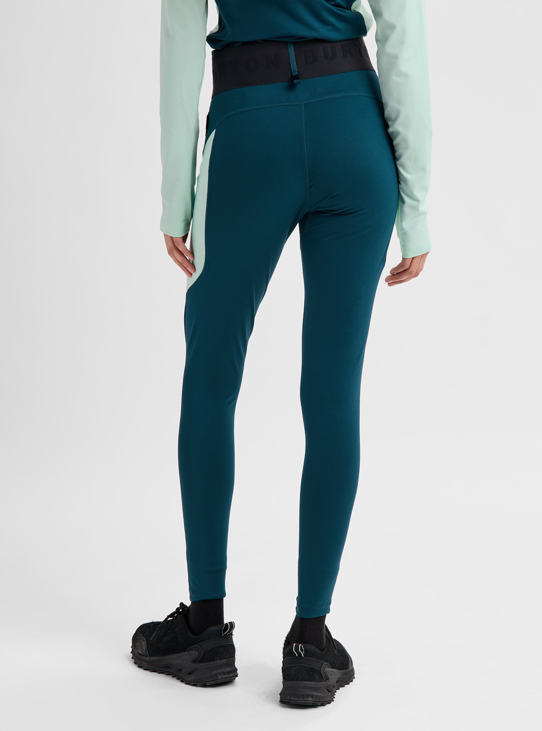 Product image of Women's Burton Synthetic Midweight Base Layer Pants[Variant:Atlantic Teal / Spring Frost]