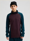 Product image of Men's Burton Synthetic Midweight Base Layer Long Neck[Variant:Bear Hug Brown / Atlantic Teal]