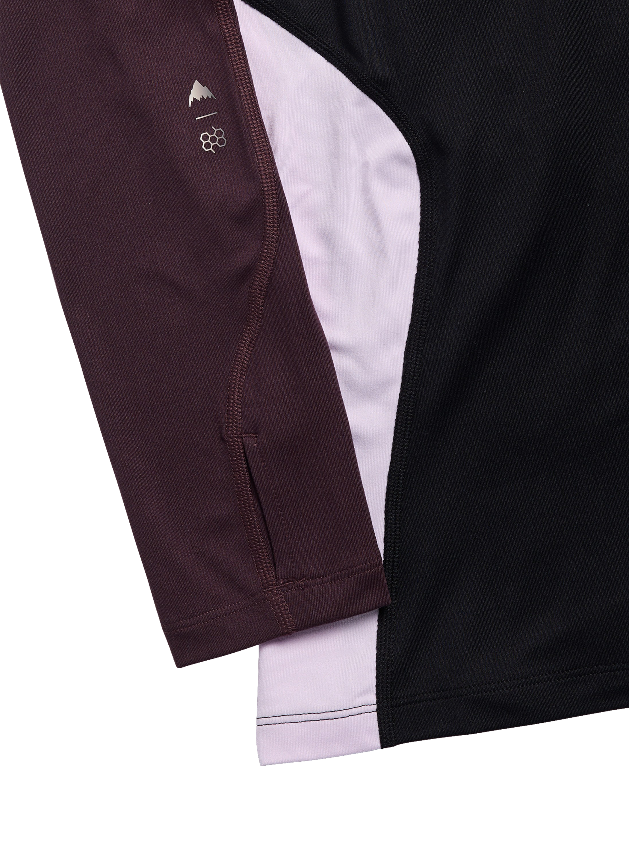 Product image of Women's Burton Synthetic Midweight Base Layer Long Neck[Variant:True Black / Bear Hug Brown / Moondust Purple]