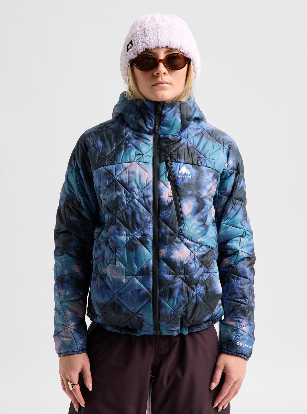 Product image of Women's Burton Reserve Synthetic Insulated Hooded Jacket[Variant:Crystal Dye]
