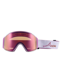 Product image of Anon Year of the Horse M4S Goggles (Cylindrical) + Bonus Lens + MFI® Face Mask[Variant:Frame: White, Lens: Perceive Cloudy Pink (53% / S1), Spare Lens: Perceive Sunny Onyx (6% / S4)]