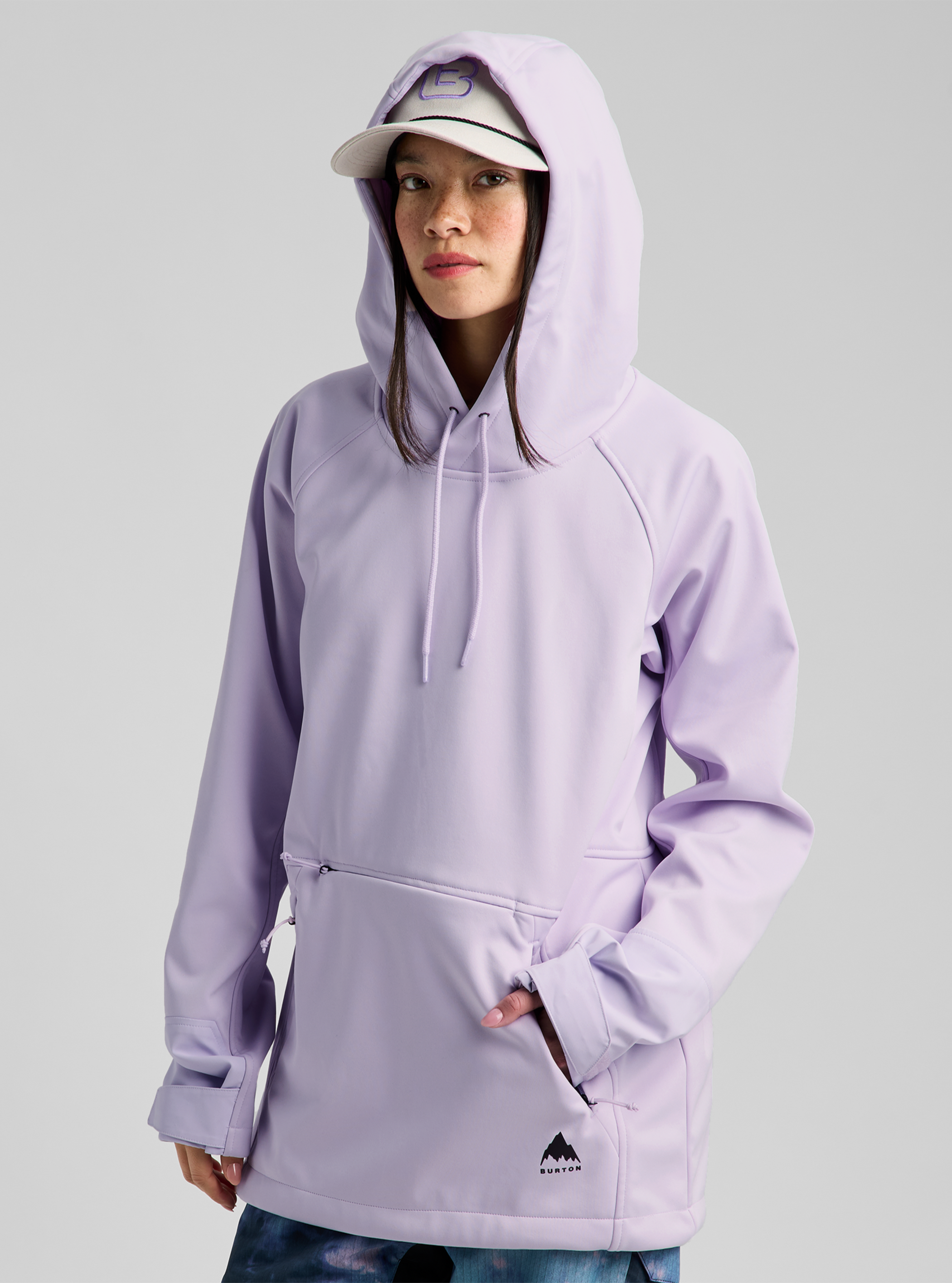 Product image of Burton Crown Weatherproof Riding Pullover Hoodie[Variant:Moondust Purple]