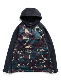 Product image of Burton Crown Weatherproof Riding Pullover Hoodie[Variant:Seersucker / True Black]